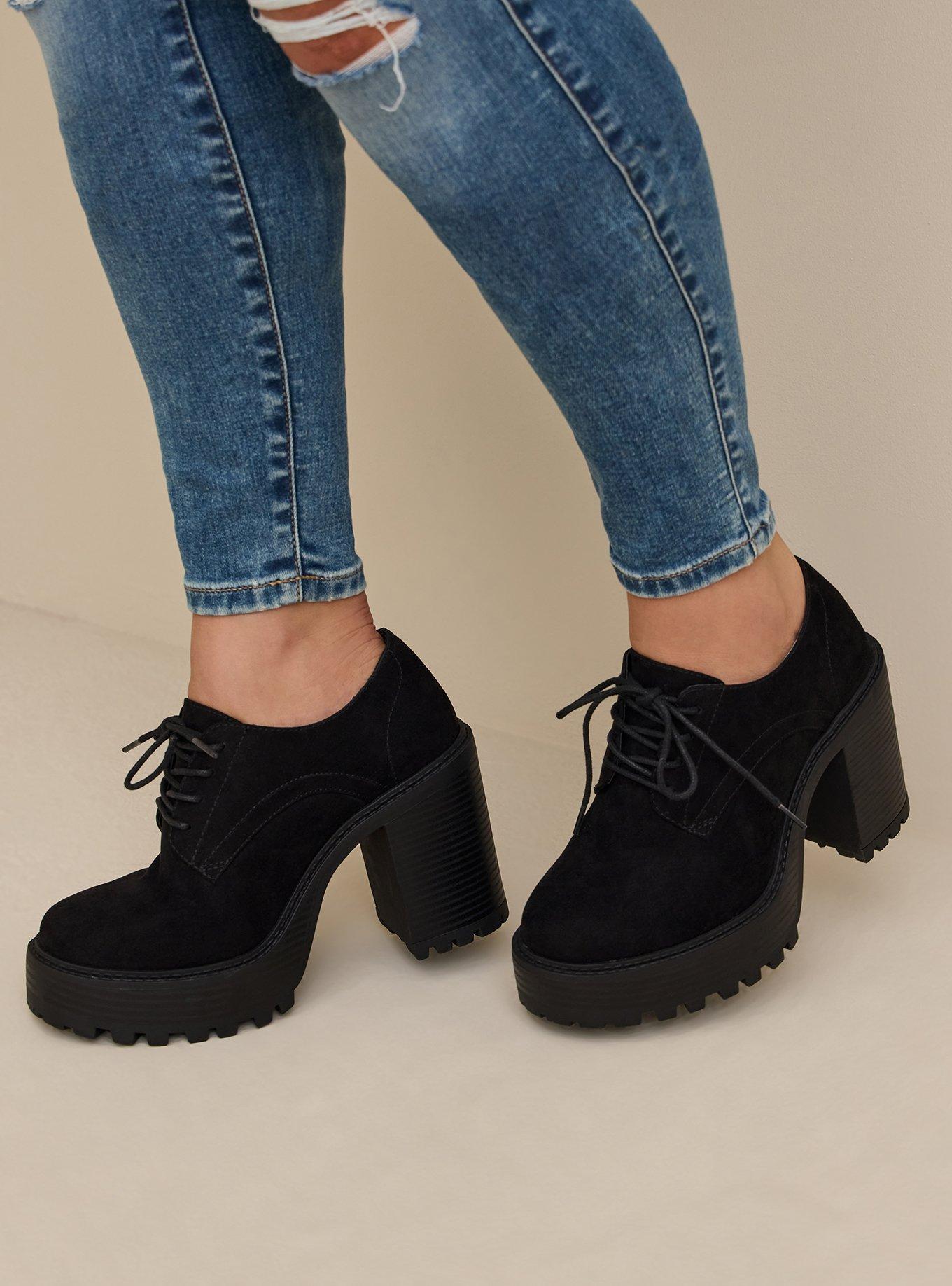 Platform shop oxford heels