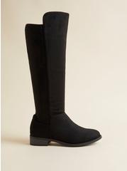 Stretch Knee Boot (WW), BLACK, alternate