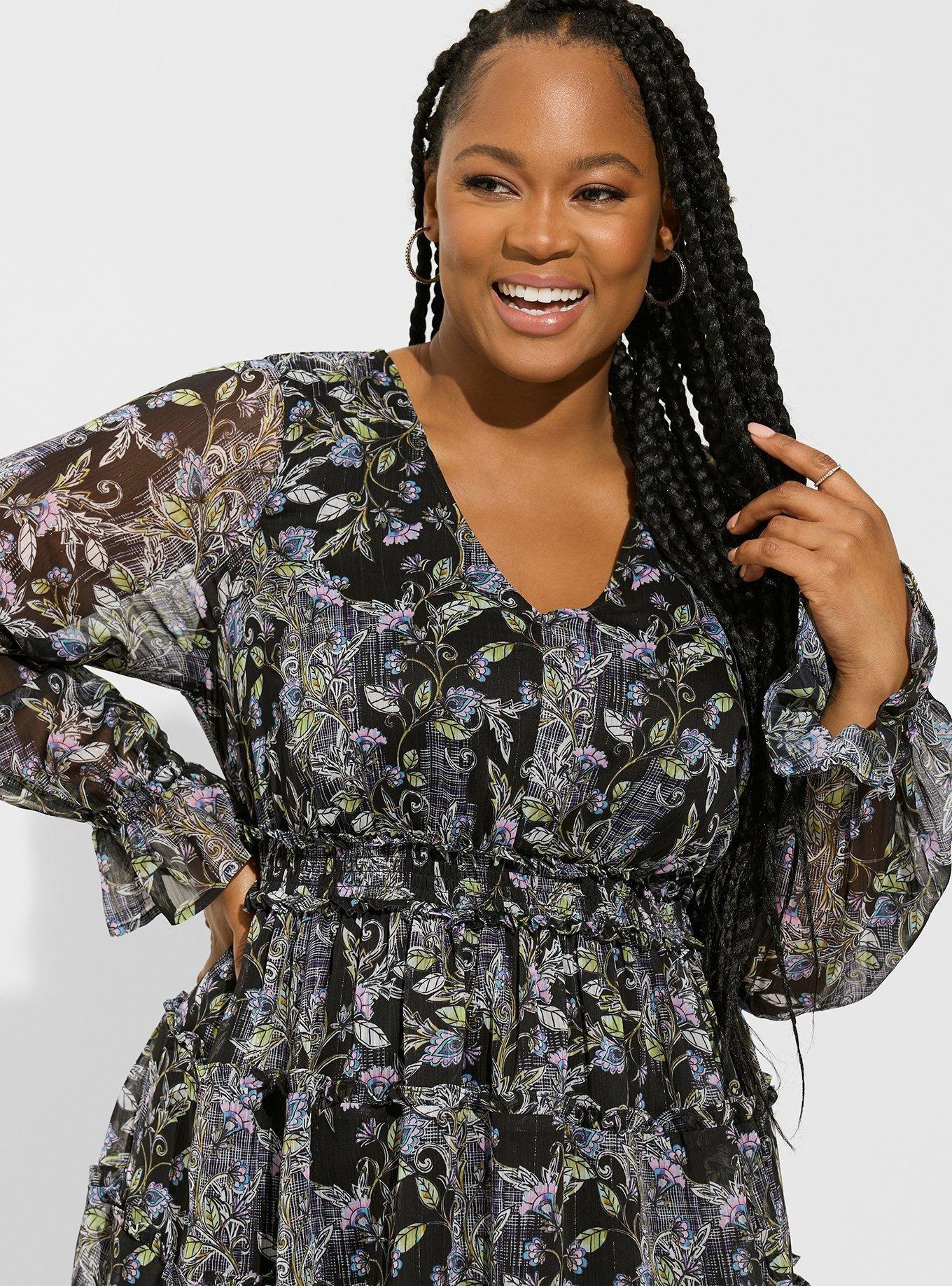 Torrid chiffon dress new arrivals