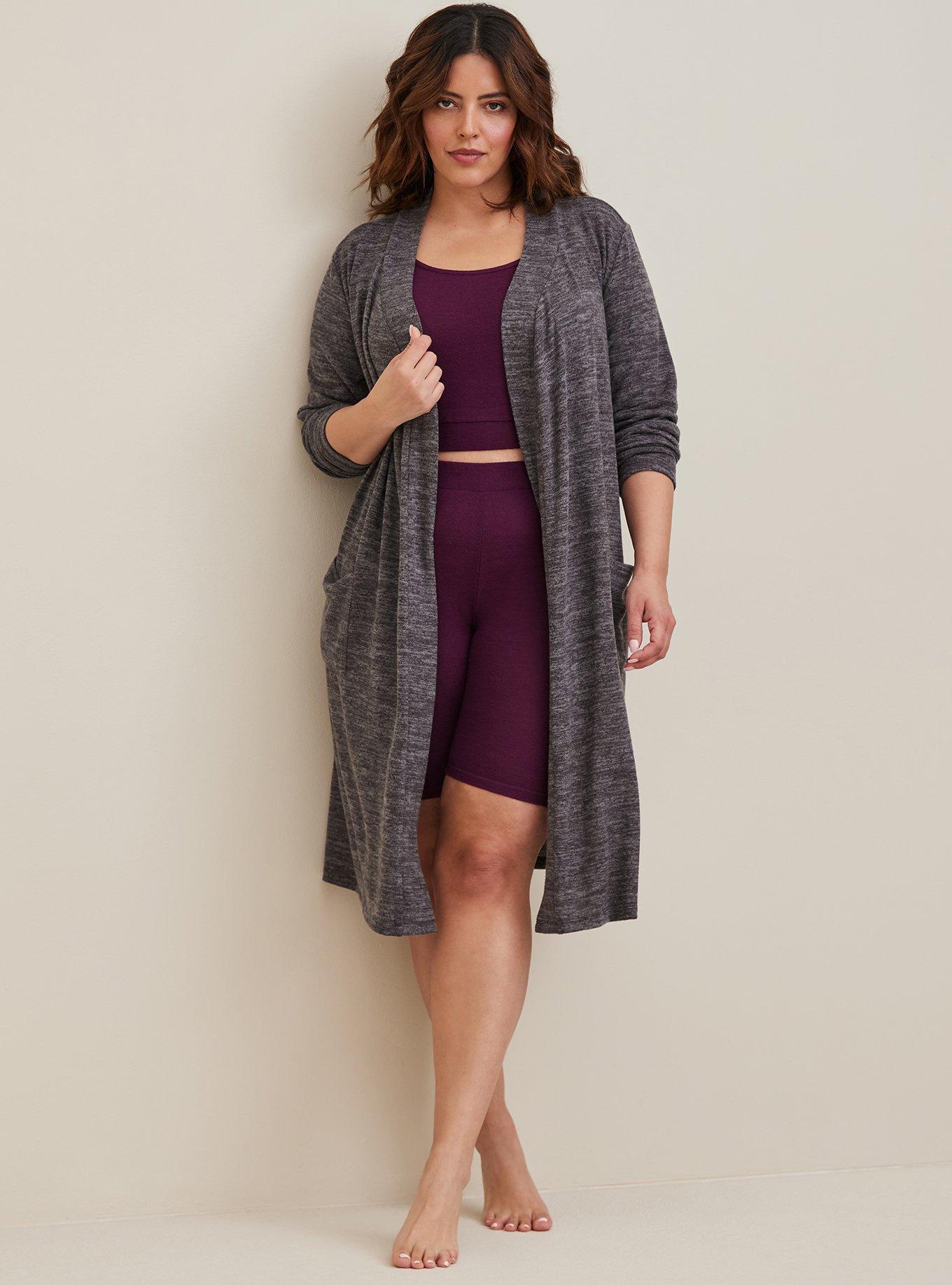 Plus Size Super Soft Plush Lounge Robe Torrid