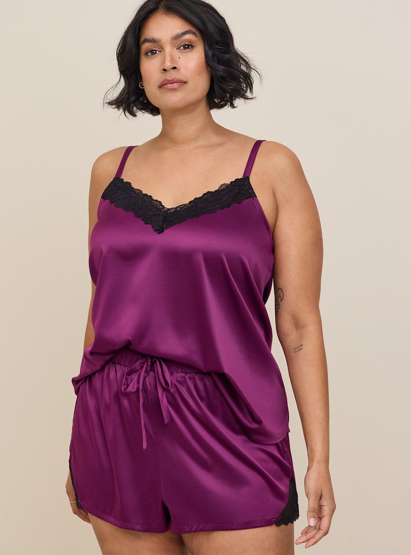 Plus Size - Dream Satin Lace Trim Sleeveless Sleep Cami - Torrid