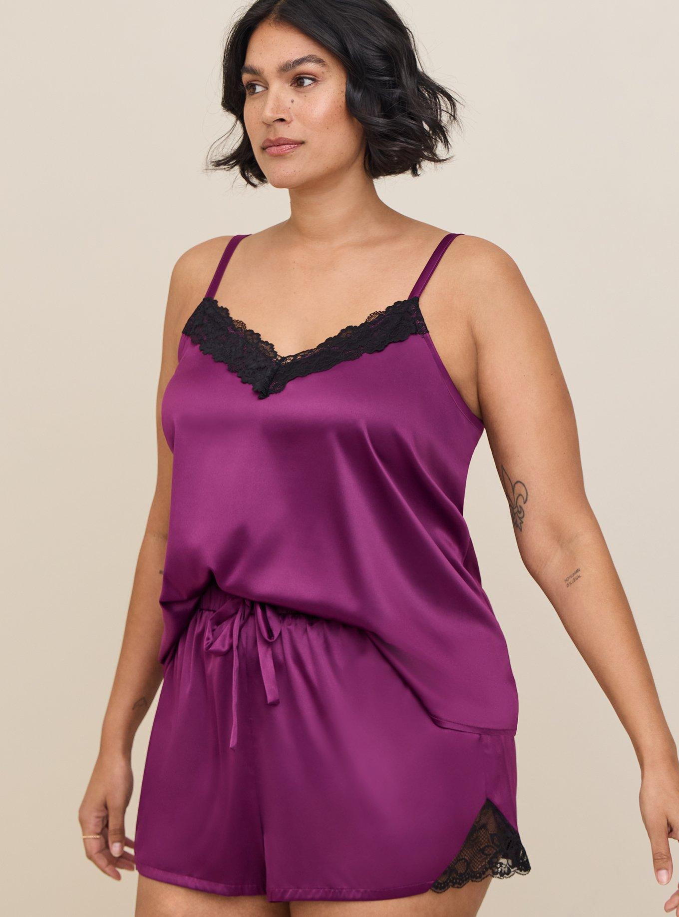 Plus Size - Lace Trim Sexy Sleep Short - Torrid