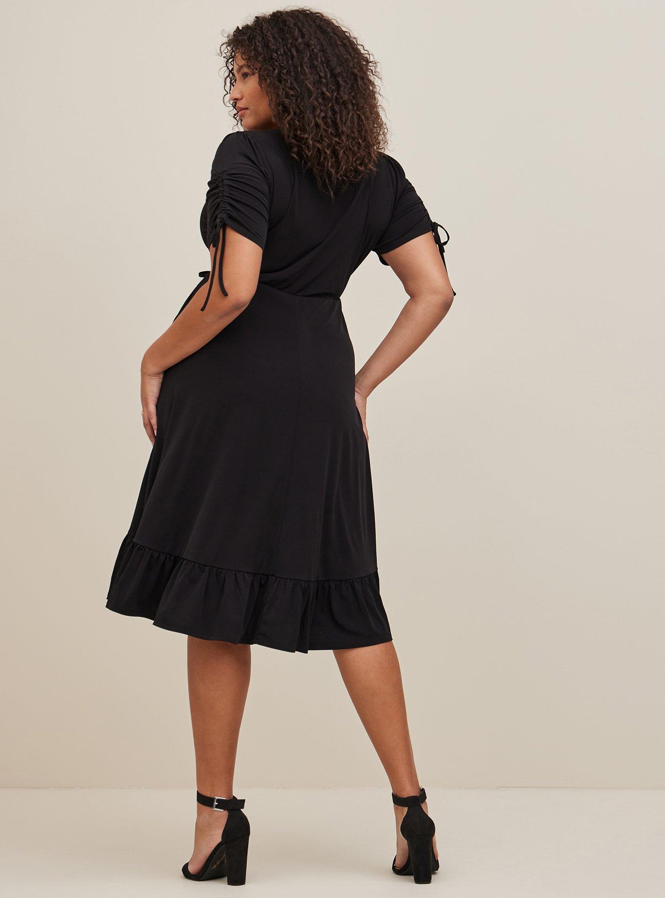 A-line Midi Wrap Dress
