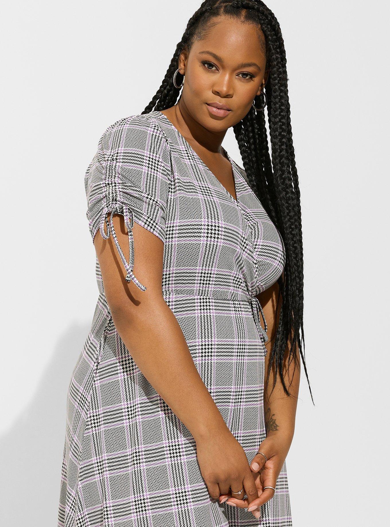 Plus Size - Midi Studio Knit Wrap Dress - Torrid