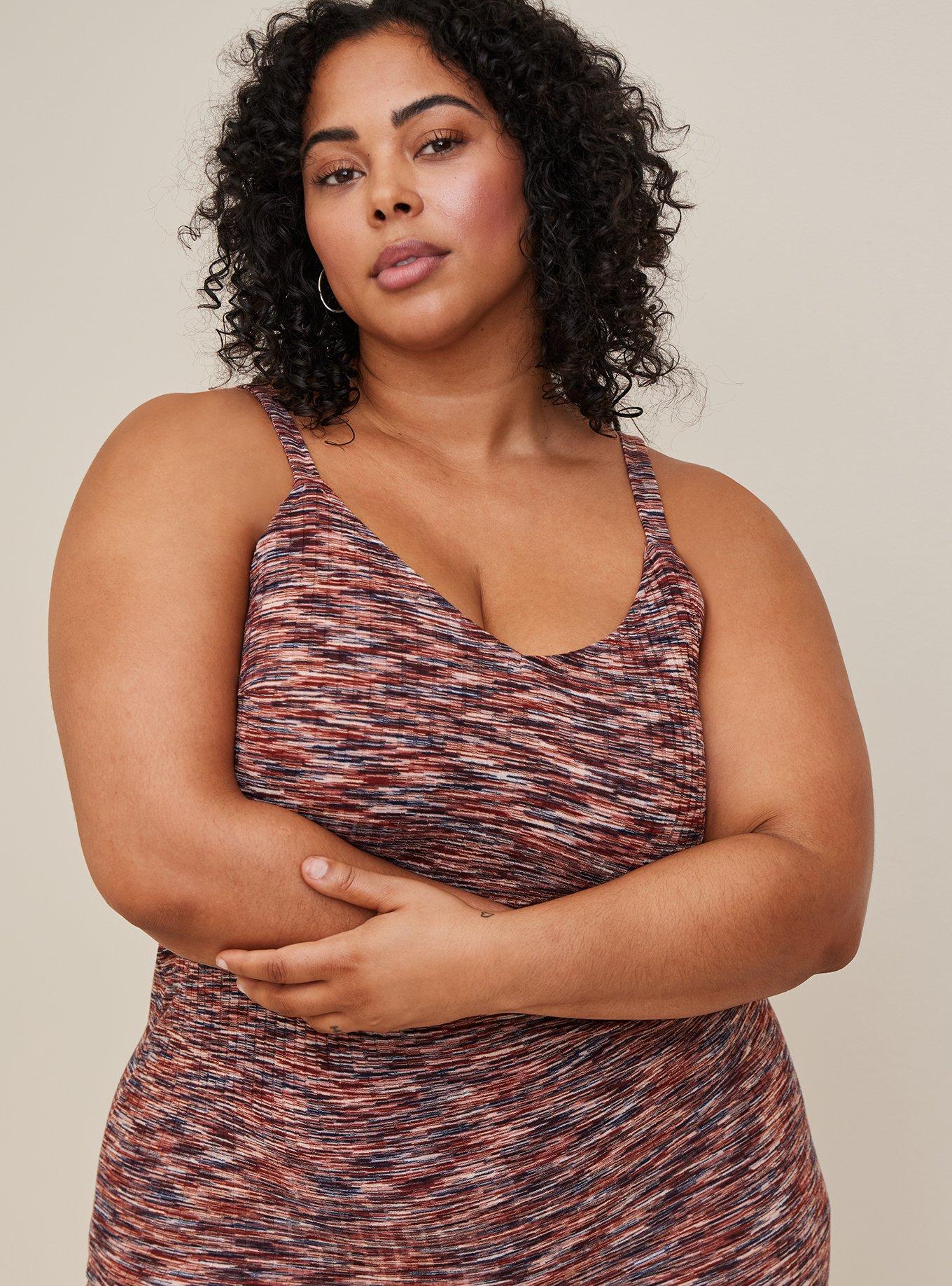 Plus Size - Midi Spacedye Tank Dress - Torrid