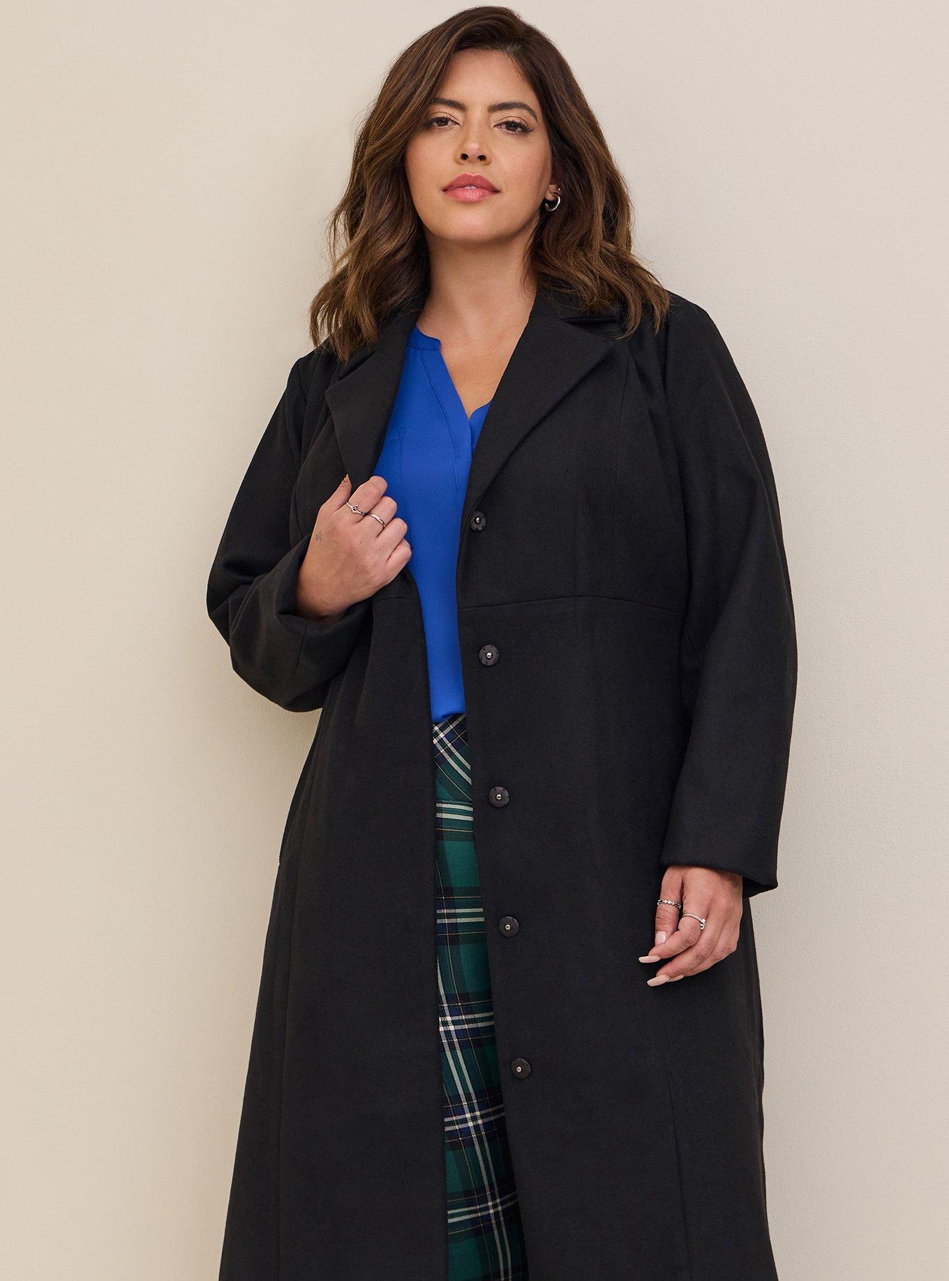 Plus Size - Wool Trench Coat - Torrid