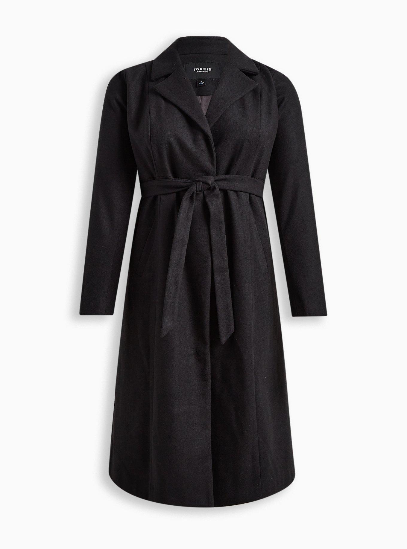 Plus Size Wool Trench Coat Torrid