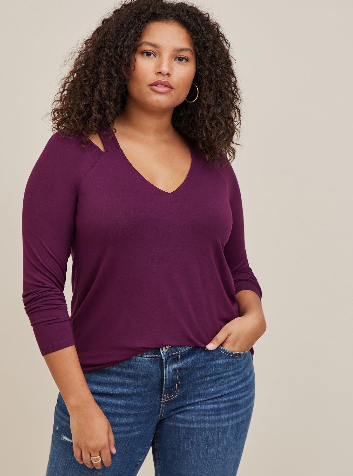 Super Soft Cut-Out Long Sleeve Top