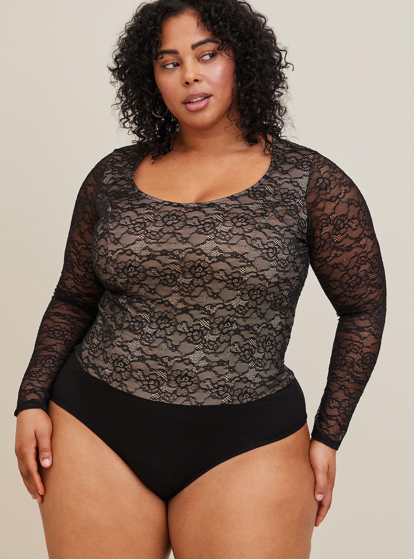 Plus Size - Stretch Lace Bodysuit - Torrid