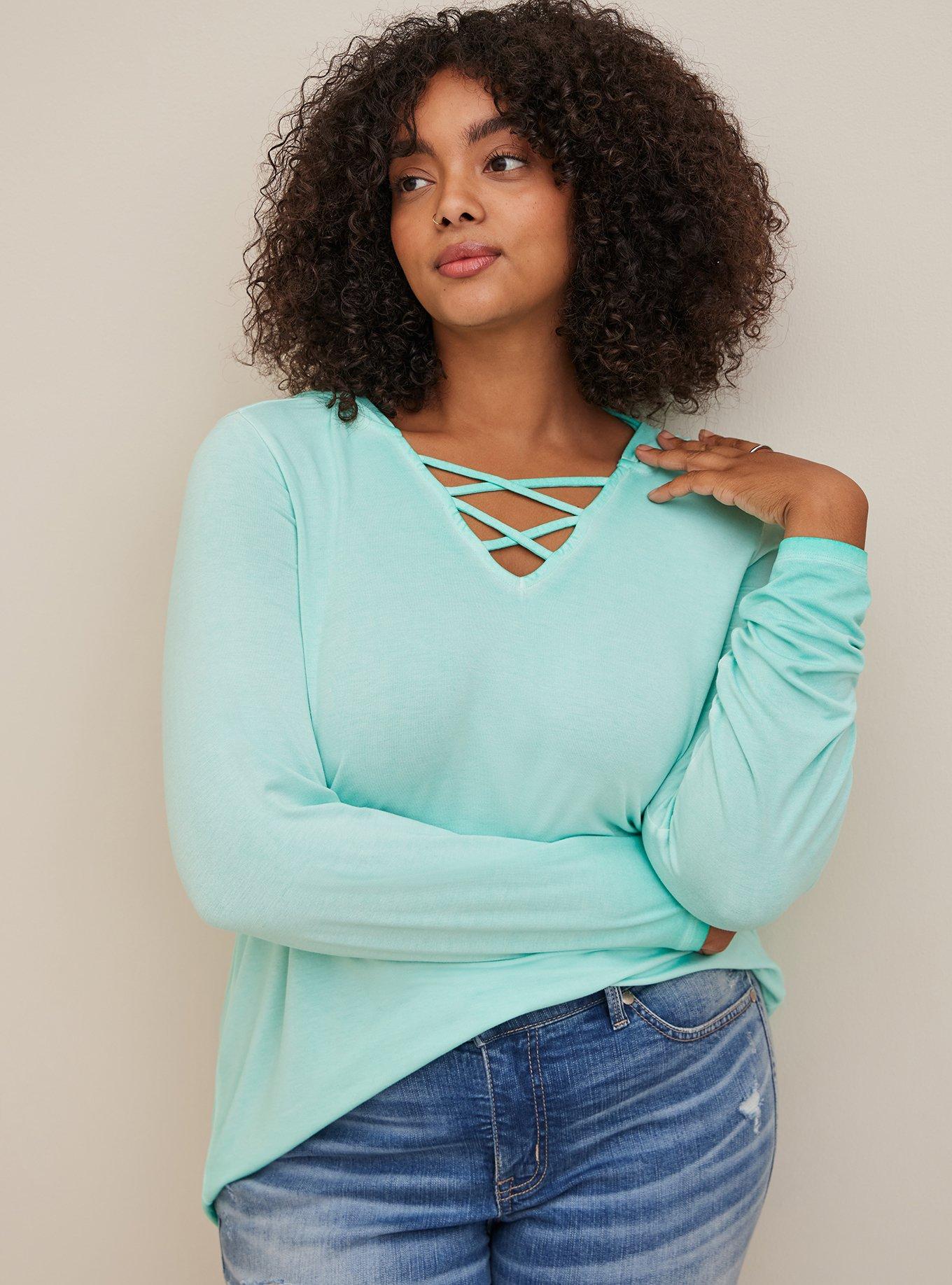 Body Hugging Cute Crop Top With Colorful Turquoise Design -  Canada