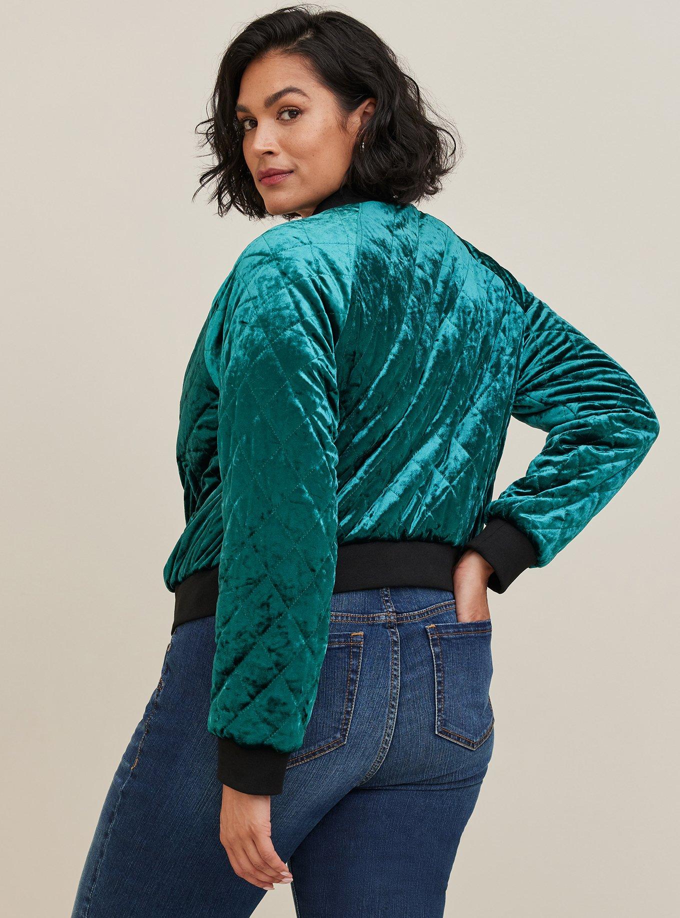 Torrid velvet outlet jacket