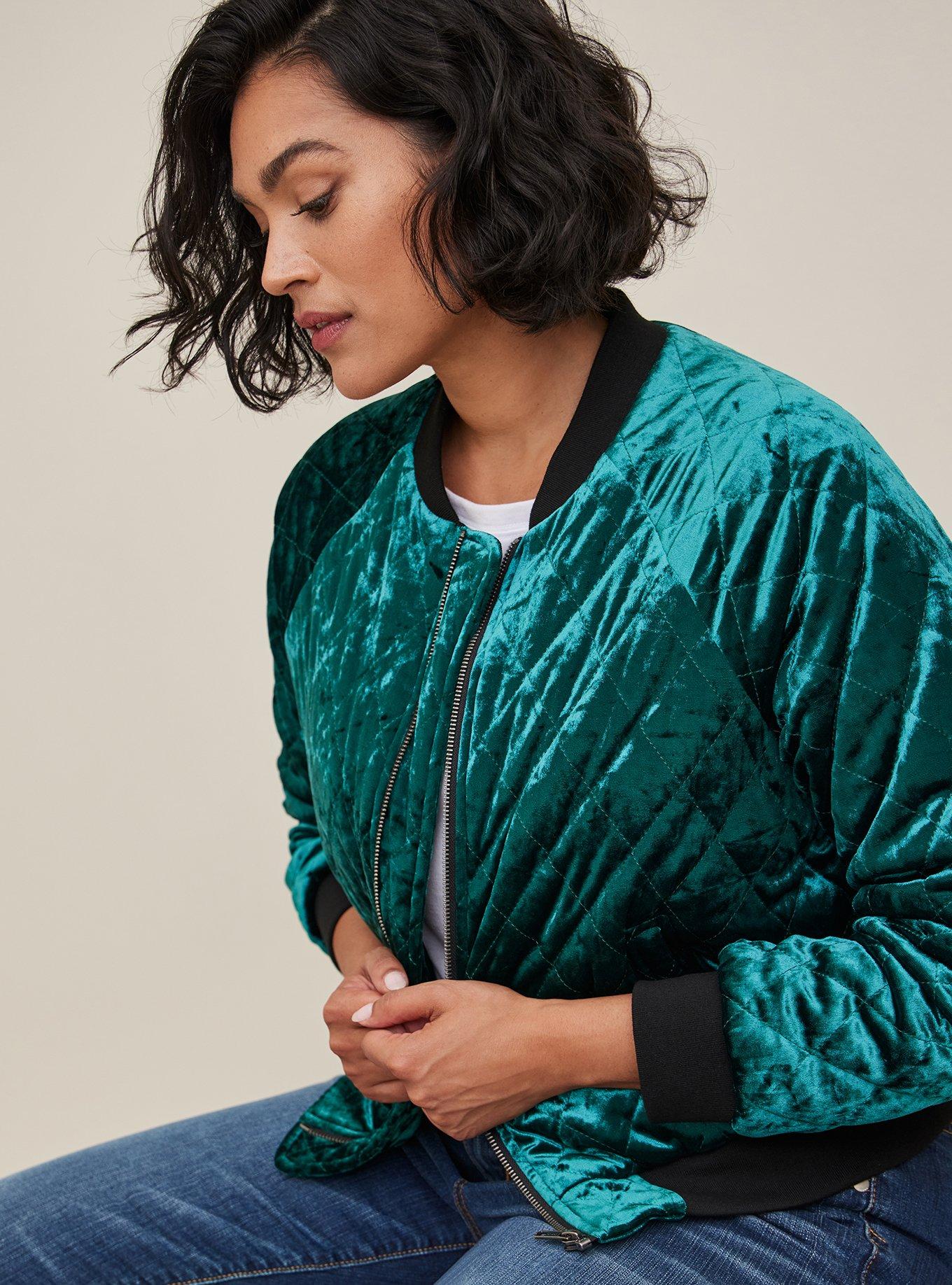 Velvet Quilted Bomber