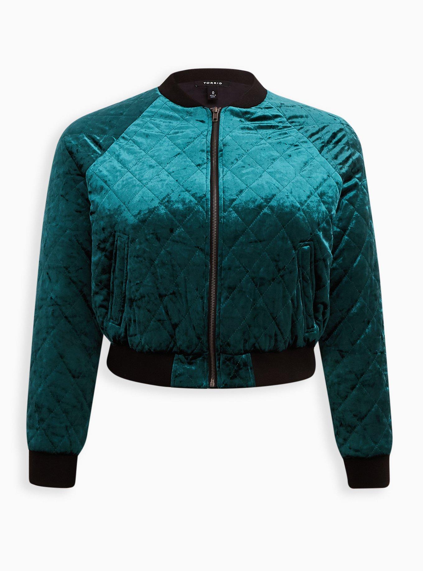 Velvet Quilted Bomber