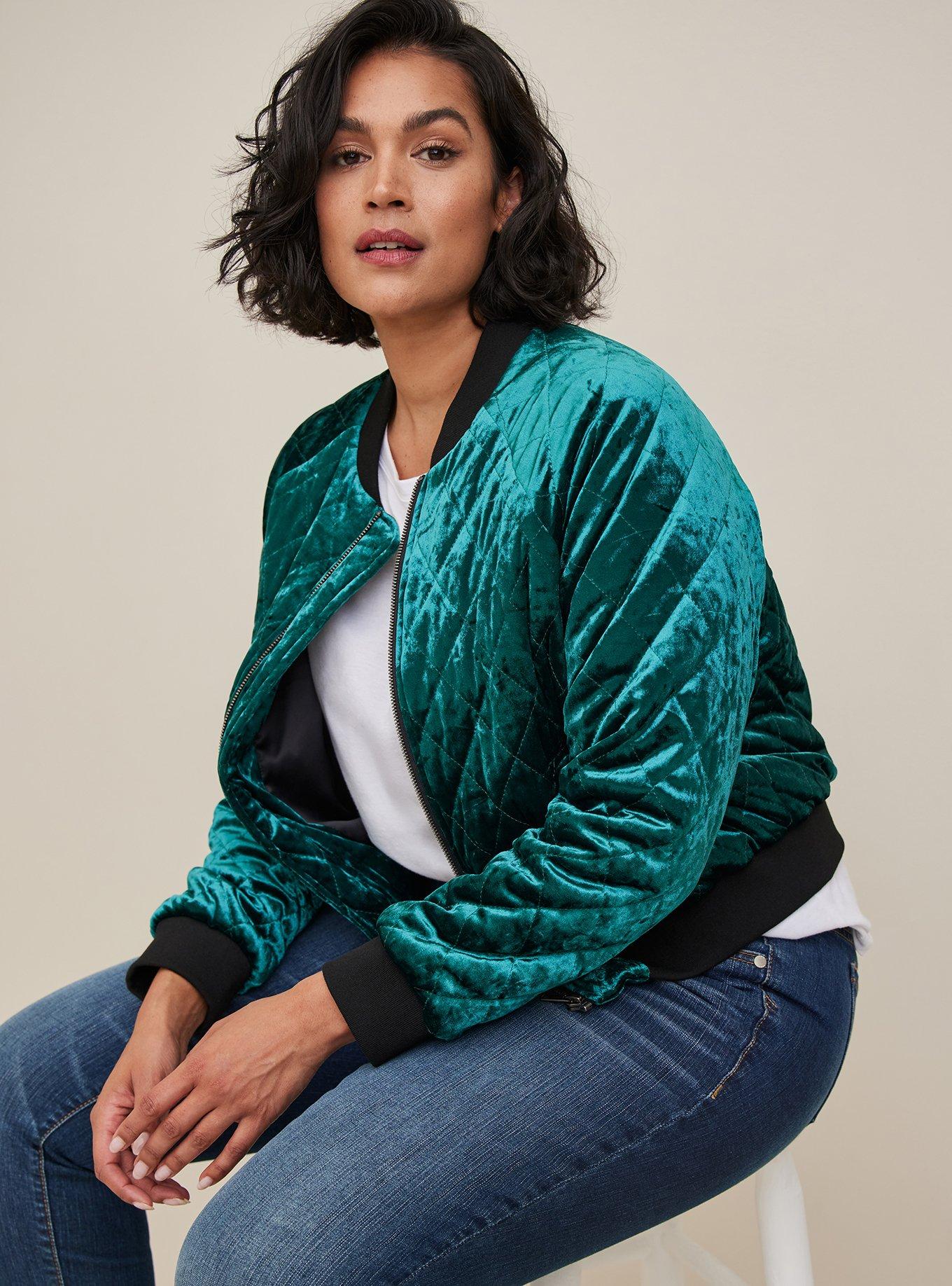 Velvet Quilted Bomber