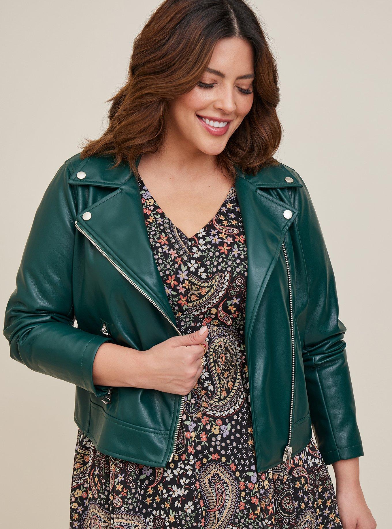 Faux Leather Moto Jacket