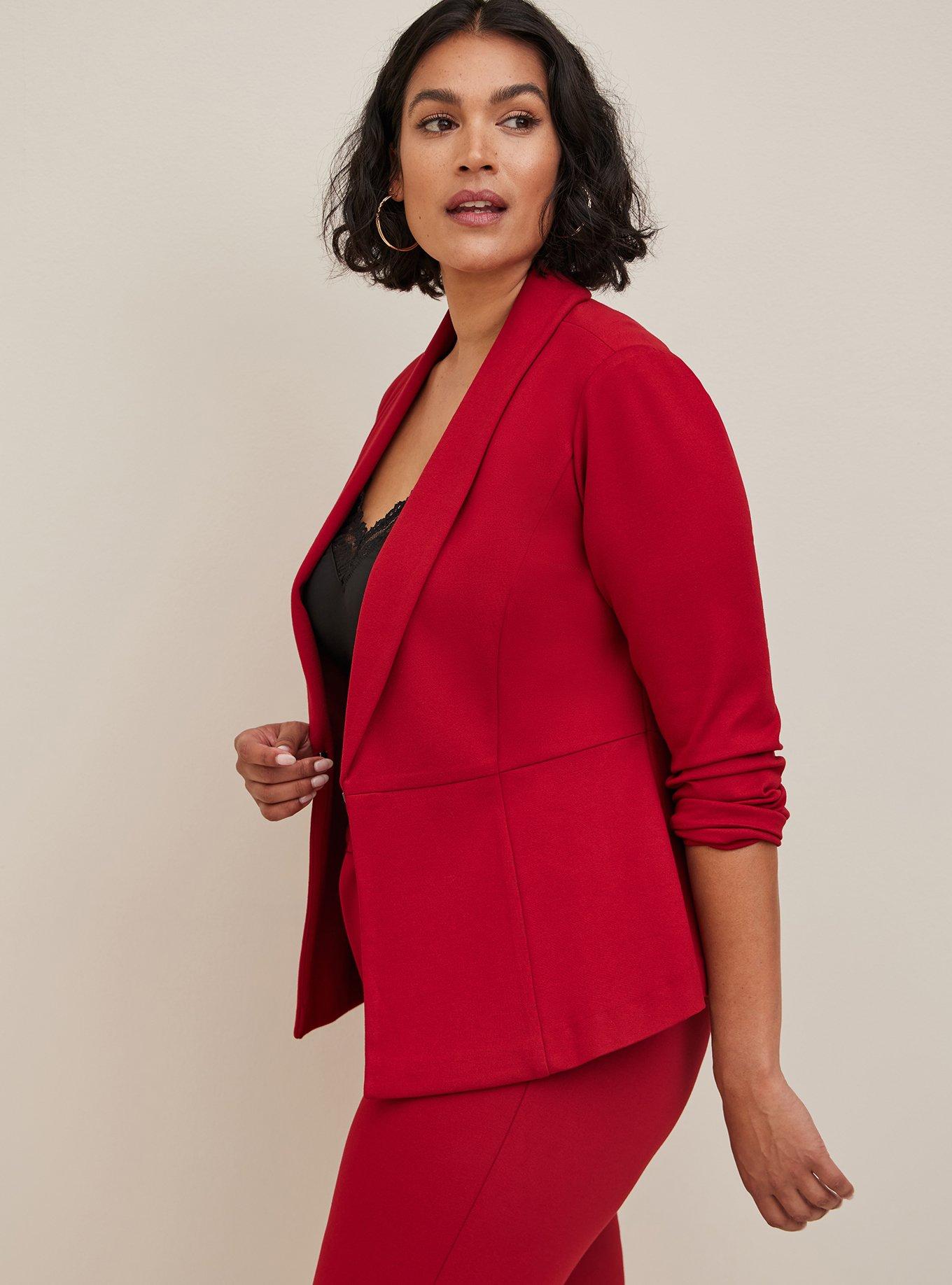 Studio Luxe Ponte Peplum Blazer