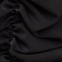 Studio Crepe De Chine Ruched Sleeve Blouse, DEEP BLACK, swatch