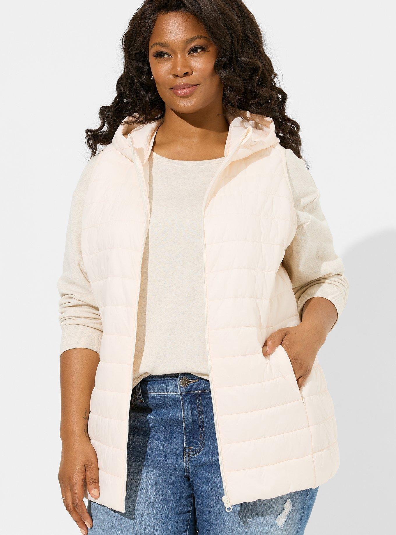 Plus size 2025 packable down vest