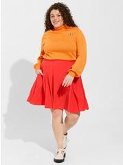 Scooby Doo Velma Turtleneck Pullover Sweater, ORANGE, alternate