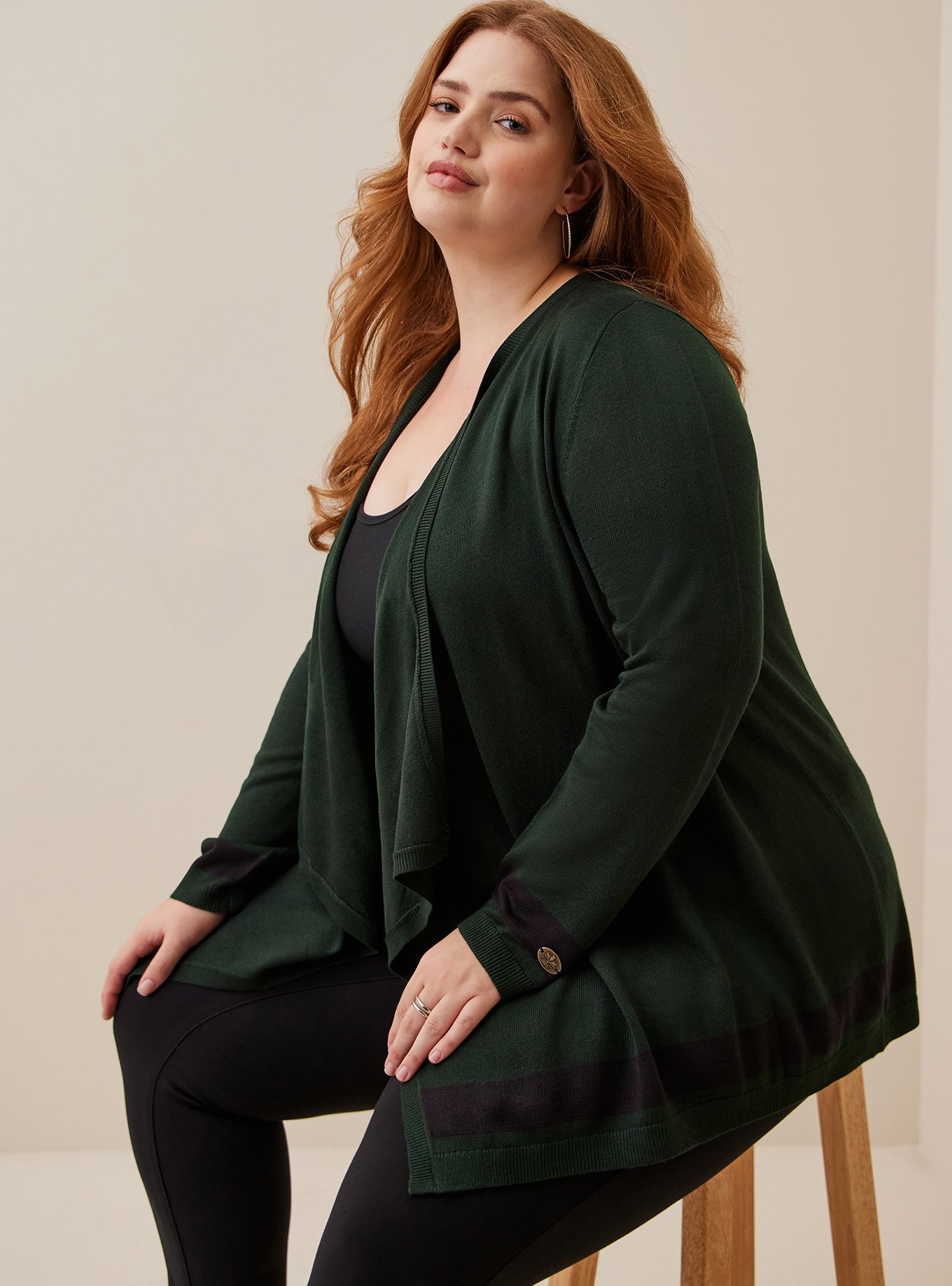 Plus Size - Outlander Cardigan Drape Front Sweater - Torrid