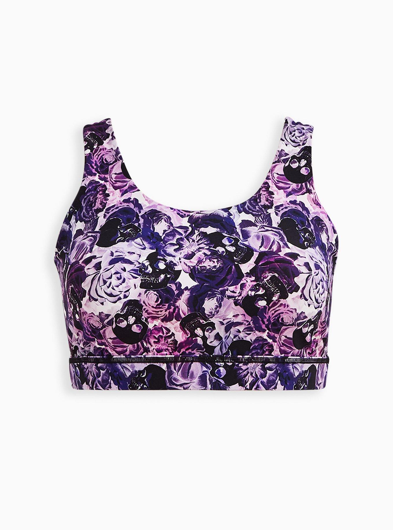 NWT TORRID FLORAL & LACE LOW IMPACT SPORTS BRA - PERFORMANCE CORE