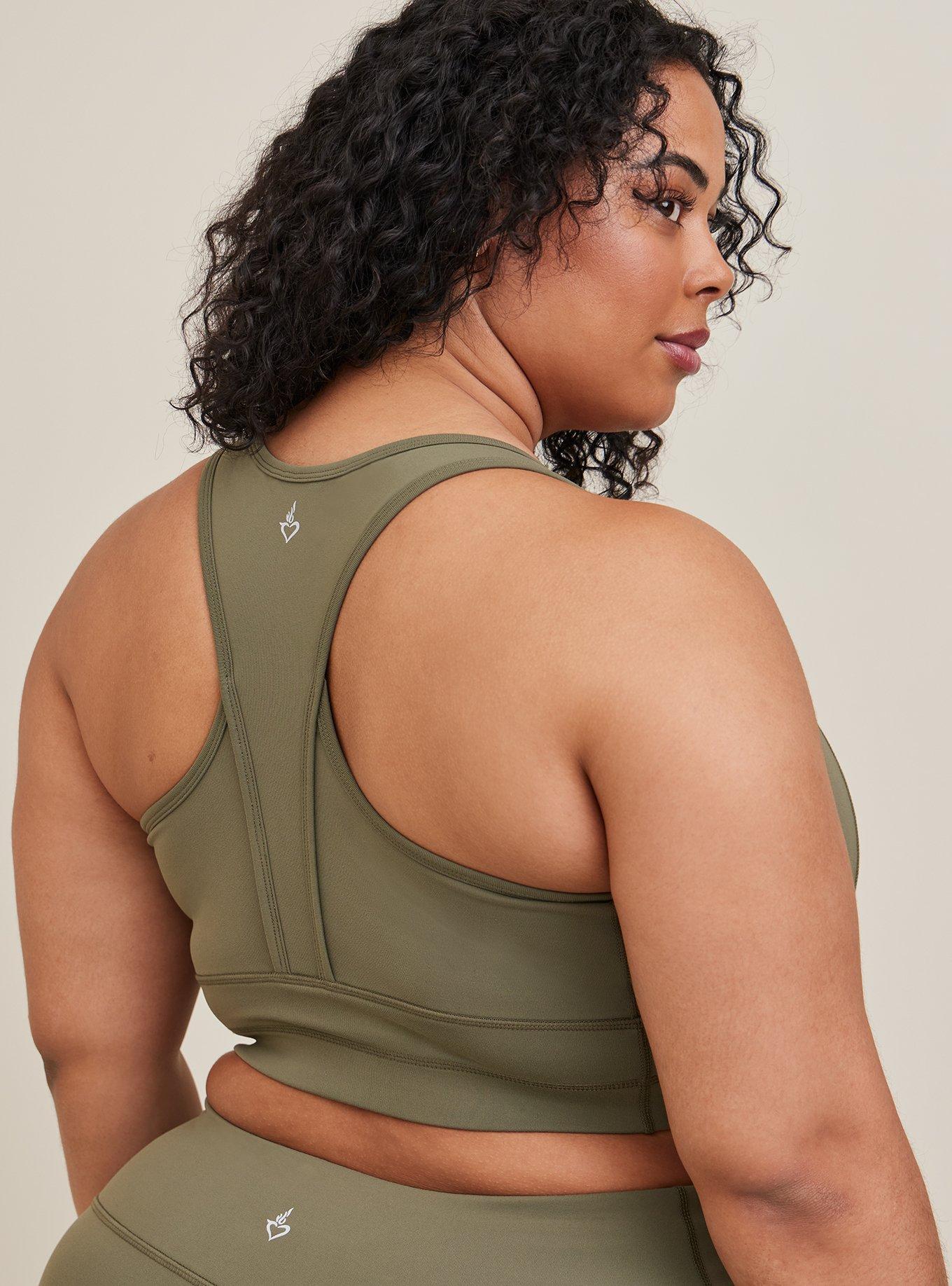 Plus Size - Low-Impact Wireless V-Neck Active Sports Bra - Torrid