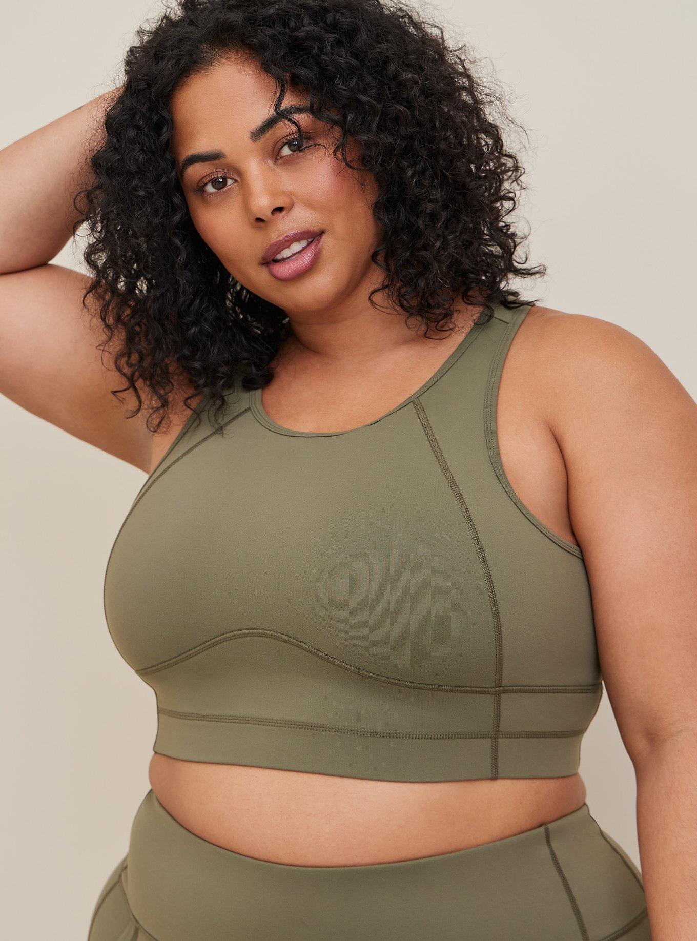 Plus Size - Low-Impact Wireless Zip-Front Active Sports Bra - Torrid