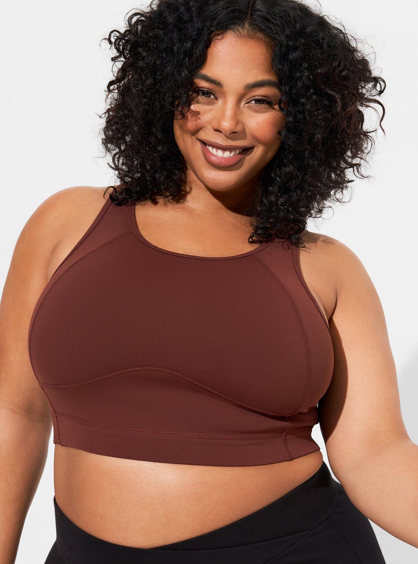 Plus Size - Low-Impact Wireless V-Neck Active Sports Bra - Torrid