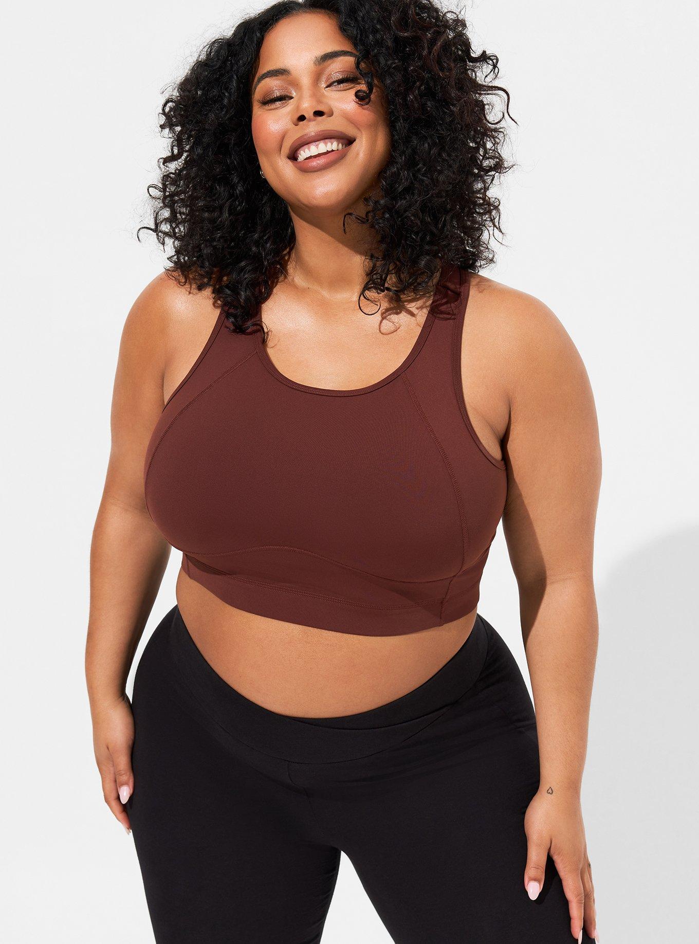 Plus Size - Low-Impact Wireless V-Neck Active Sports Bra - Torrid