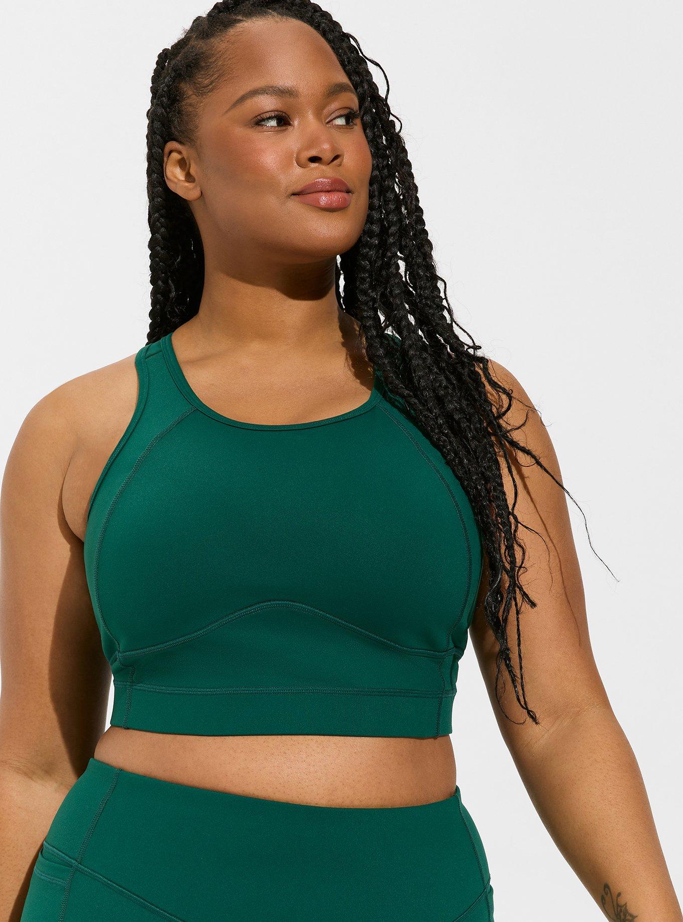 Soma Soma Sport 360 Medium Support Crop Top, Green