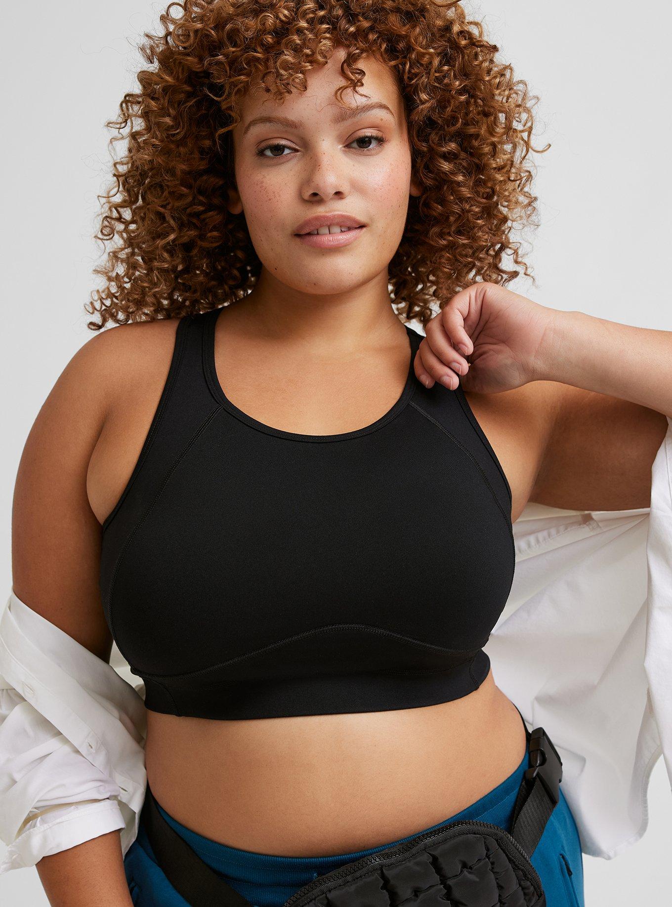 Plus Size - Wire-Free Hi-Impact Zip-Front Sports Bra - Torrid