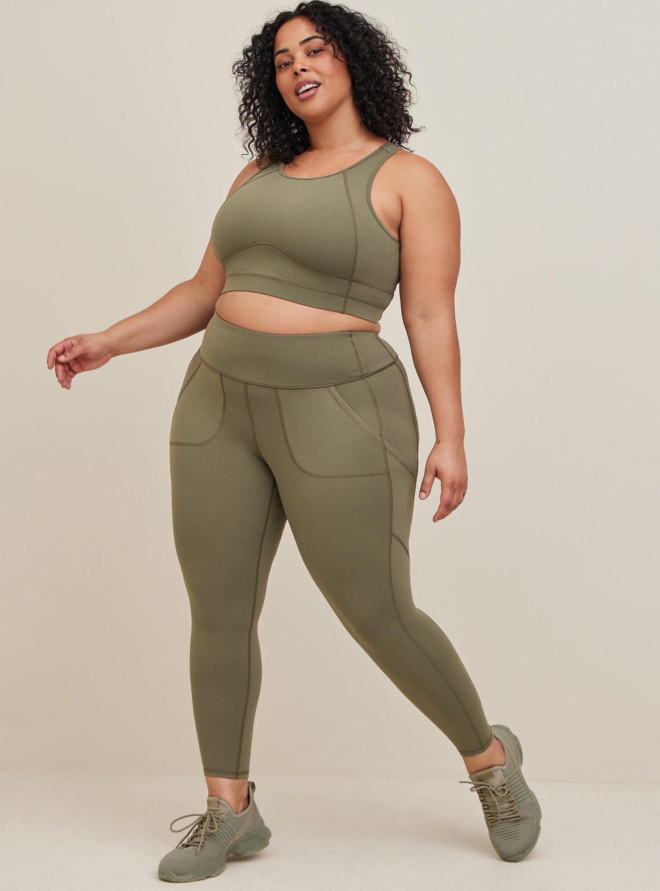Plus Size Pocket Full Length Active Legging Performance Core