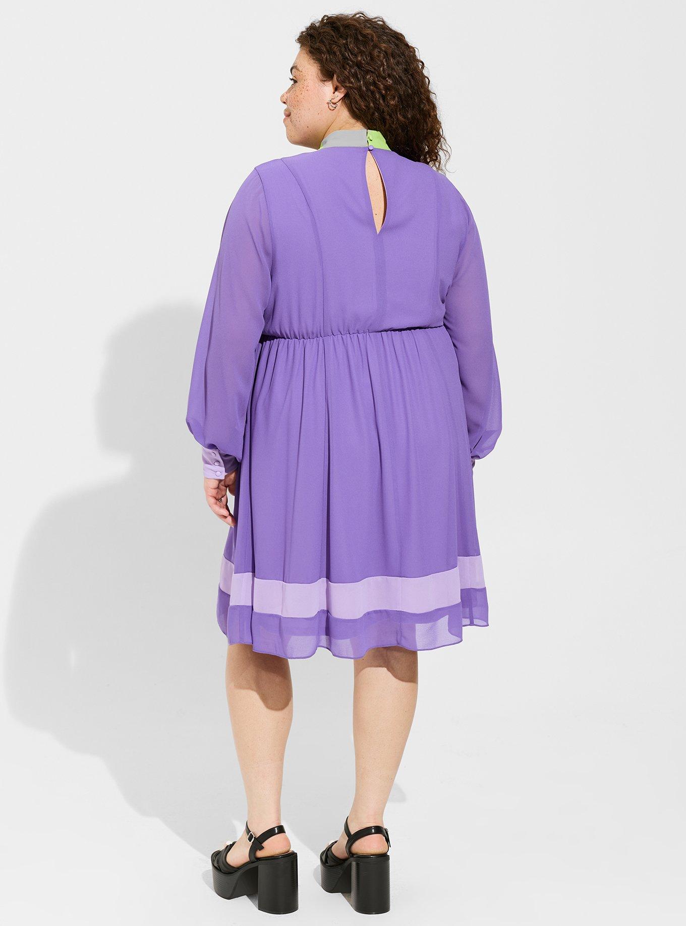 long sleeve purple dress like daphne Scooby-Doo Daphne Costume Dress