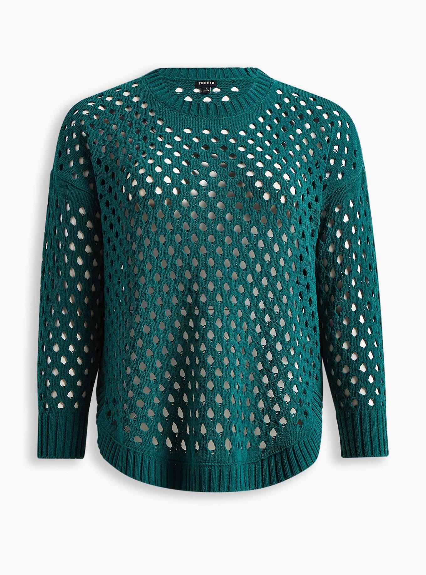 Torrid green outlet sweater