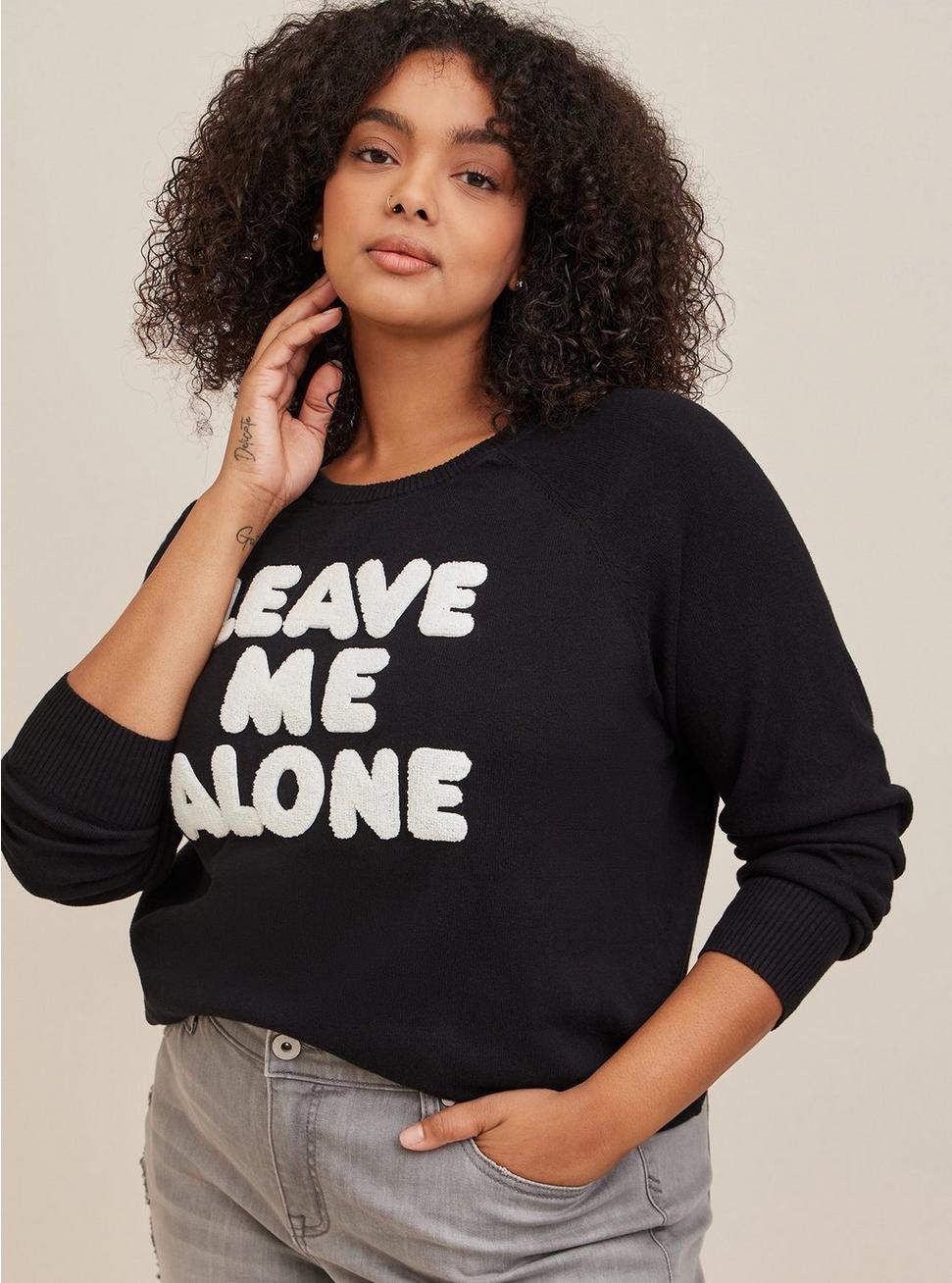Plus Size - Leave Me Alone Pullover Sweater - Torrid