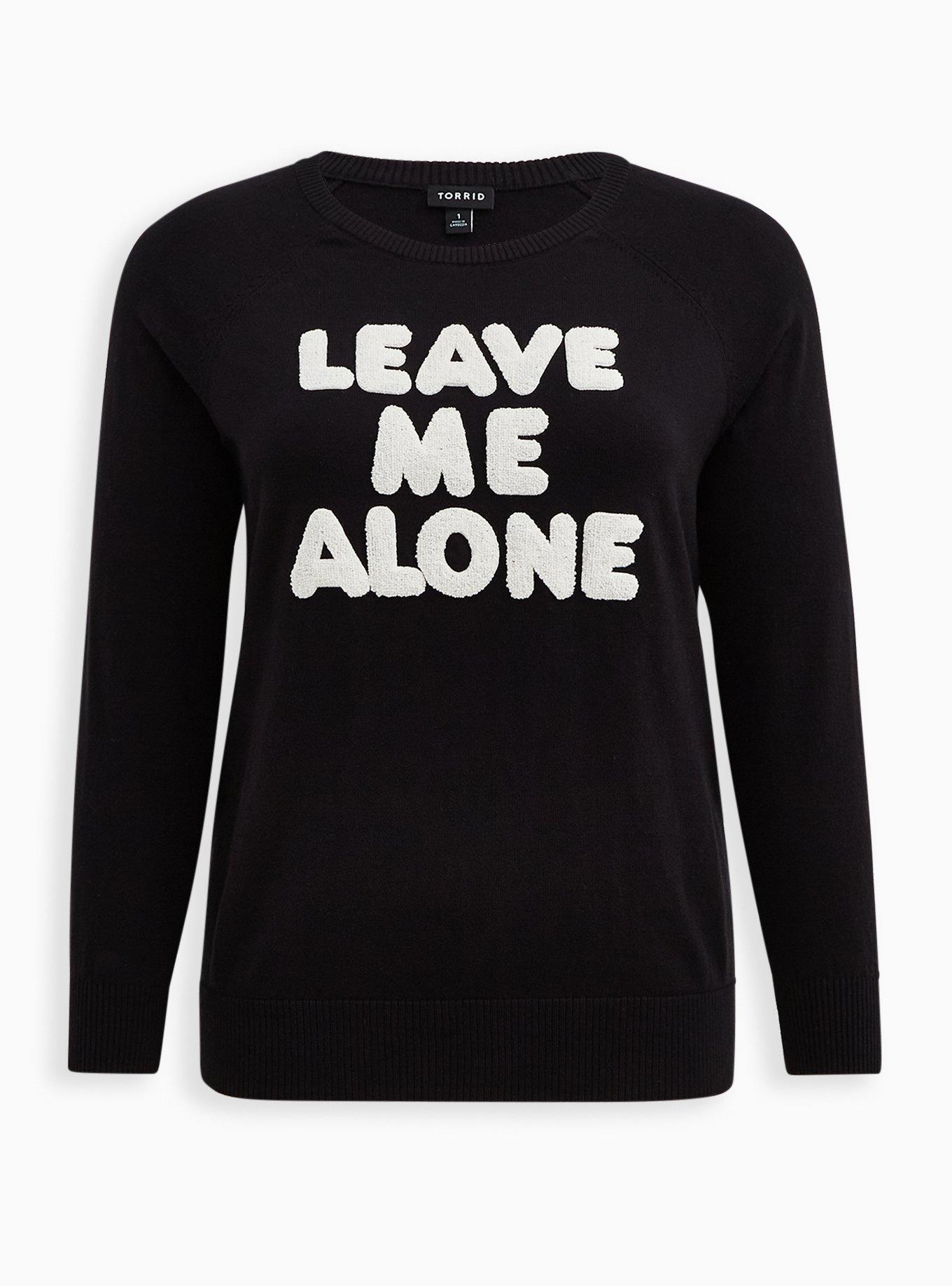Leave Me Alone Pullover Sweater, , hi-res