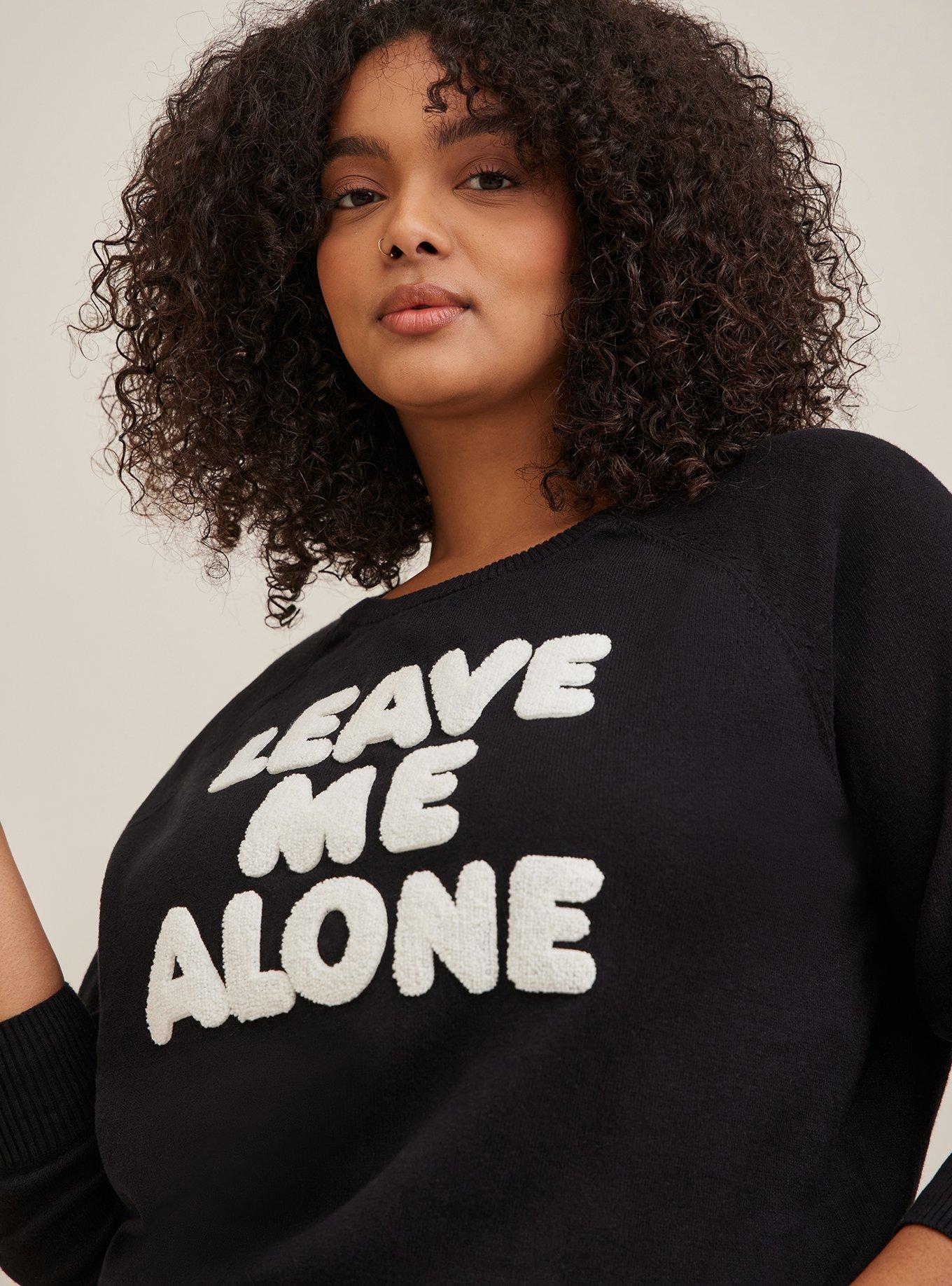 Leave Me Alone Pullover Sweater, , hi-res
