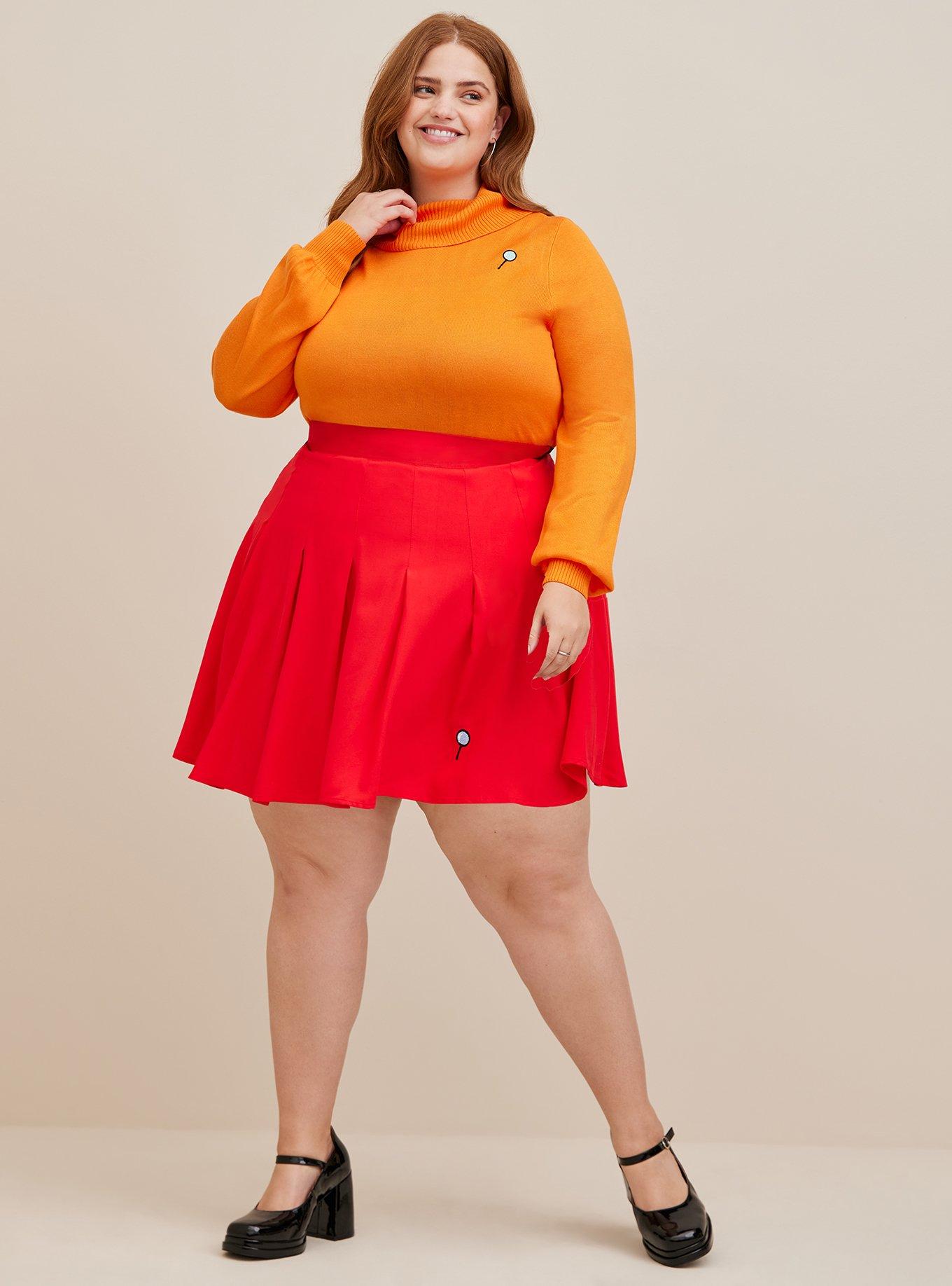 Plus Size Classic Scooby Doo Velma Costume For Adults