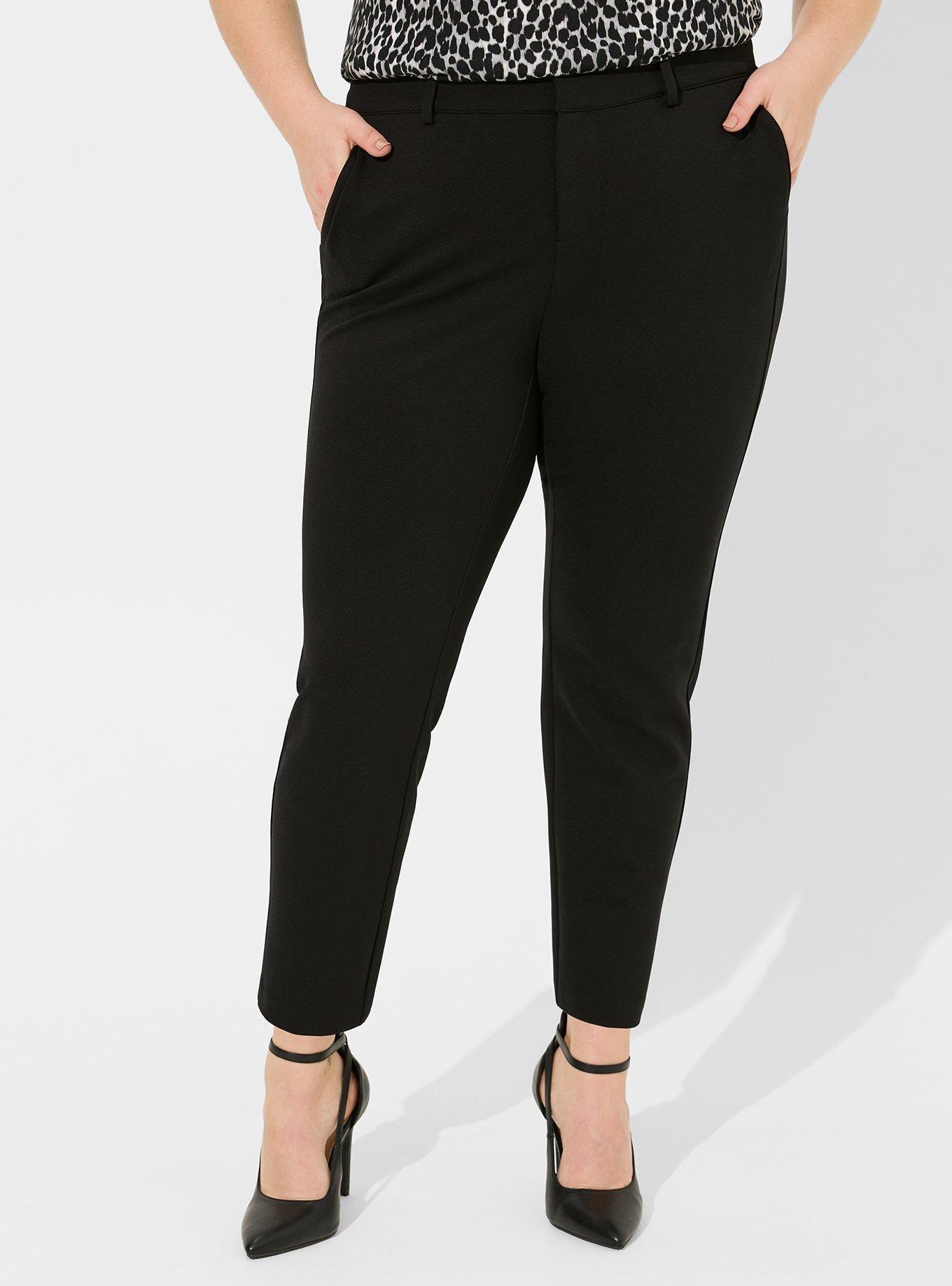 Comfort Flex Waistband Slim Taper Studio Luxe Ponte High-Rise Pant