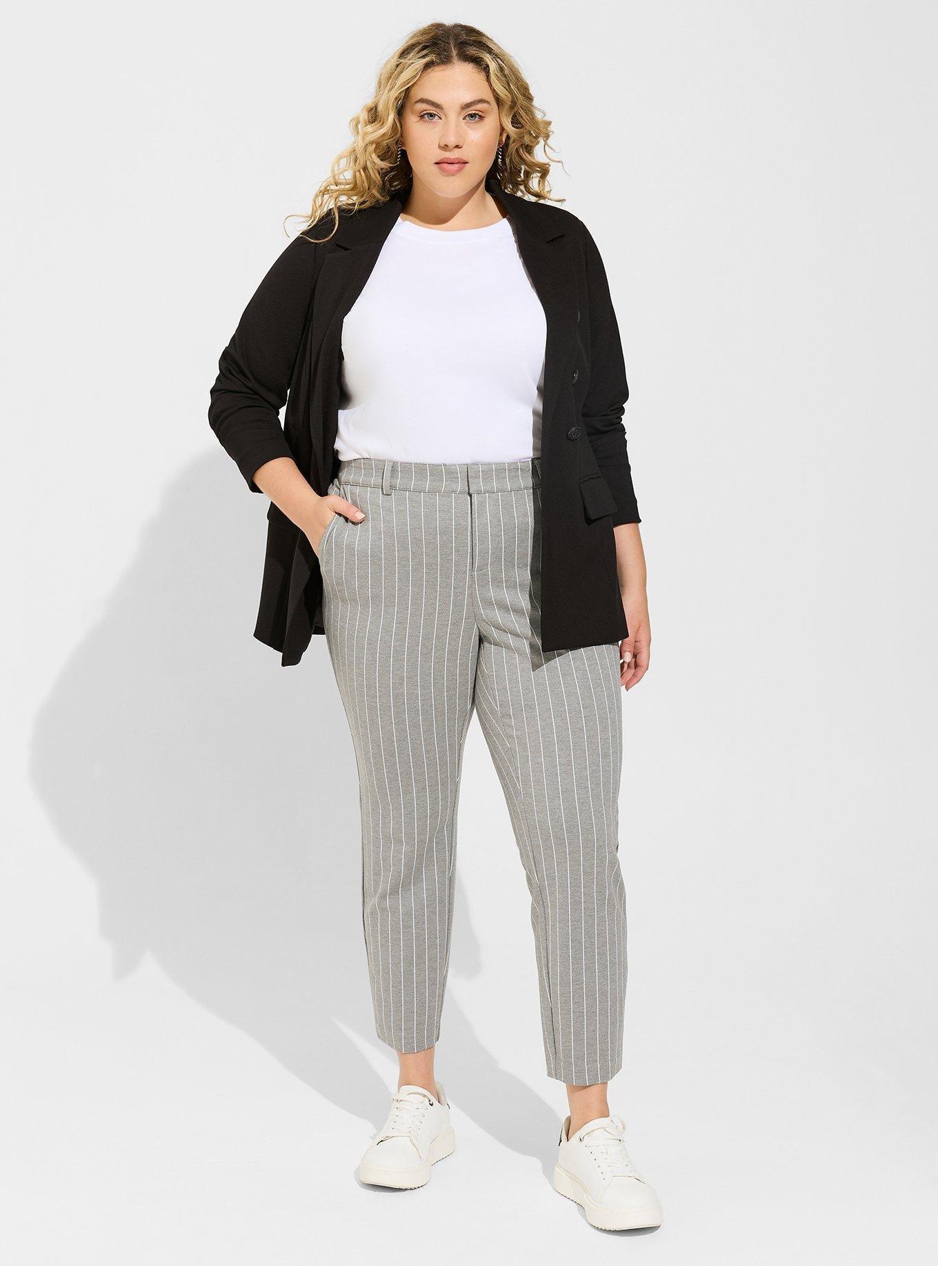 Plus Size - Comfort Flex Waistband Slim Taper Studio Luxe Ponte