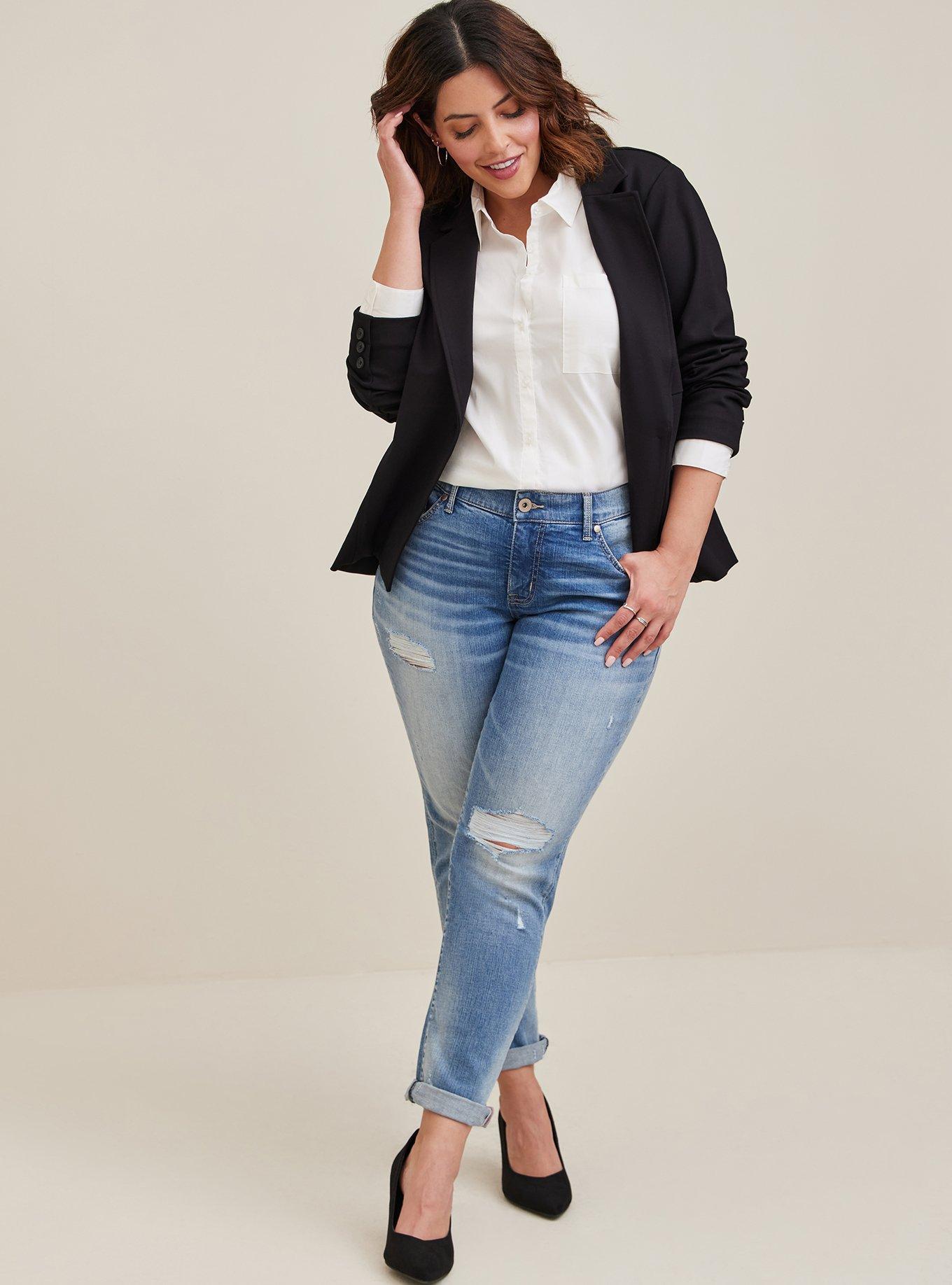 Madison Poplin Button Down Blouse, CLOUD DANCER, alternate