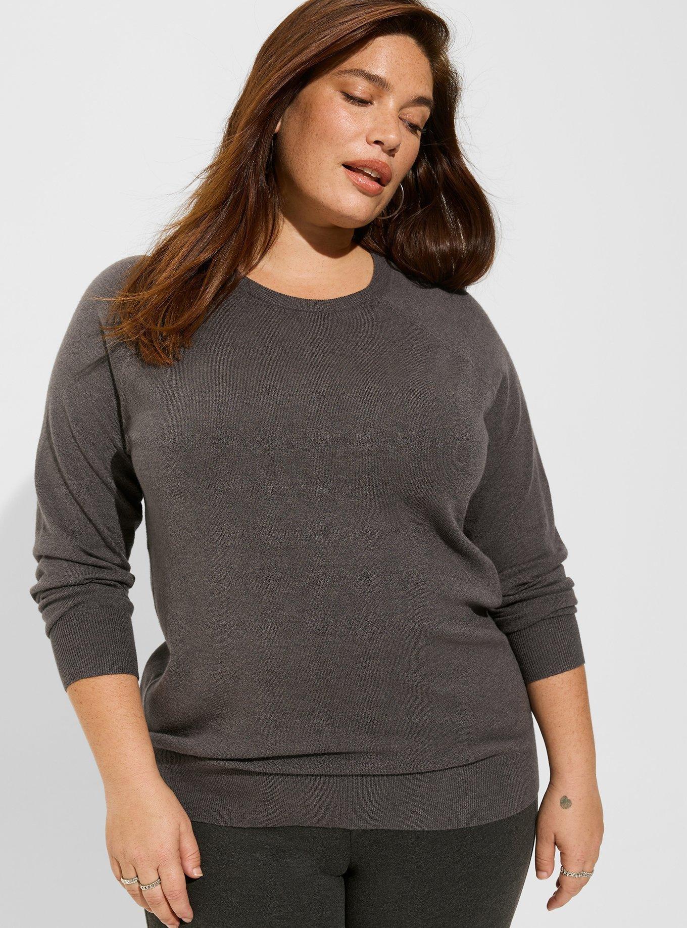 OURS Womens Tunic Sweaters to Wear with Leggings Crew Neck