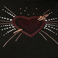 Everyday Soft Pullover Crew Sweater, DEEP BLACK HEART BURST, swatch