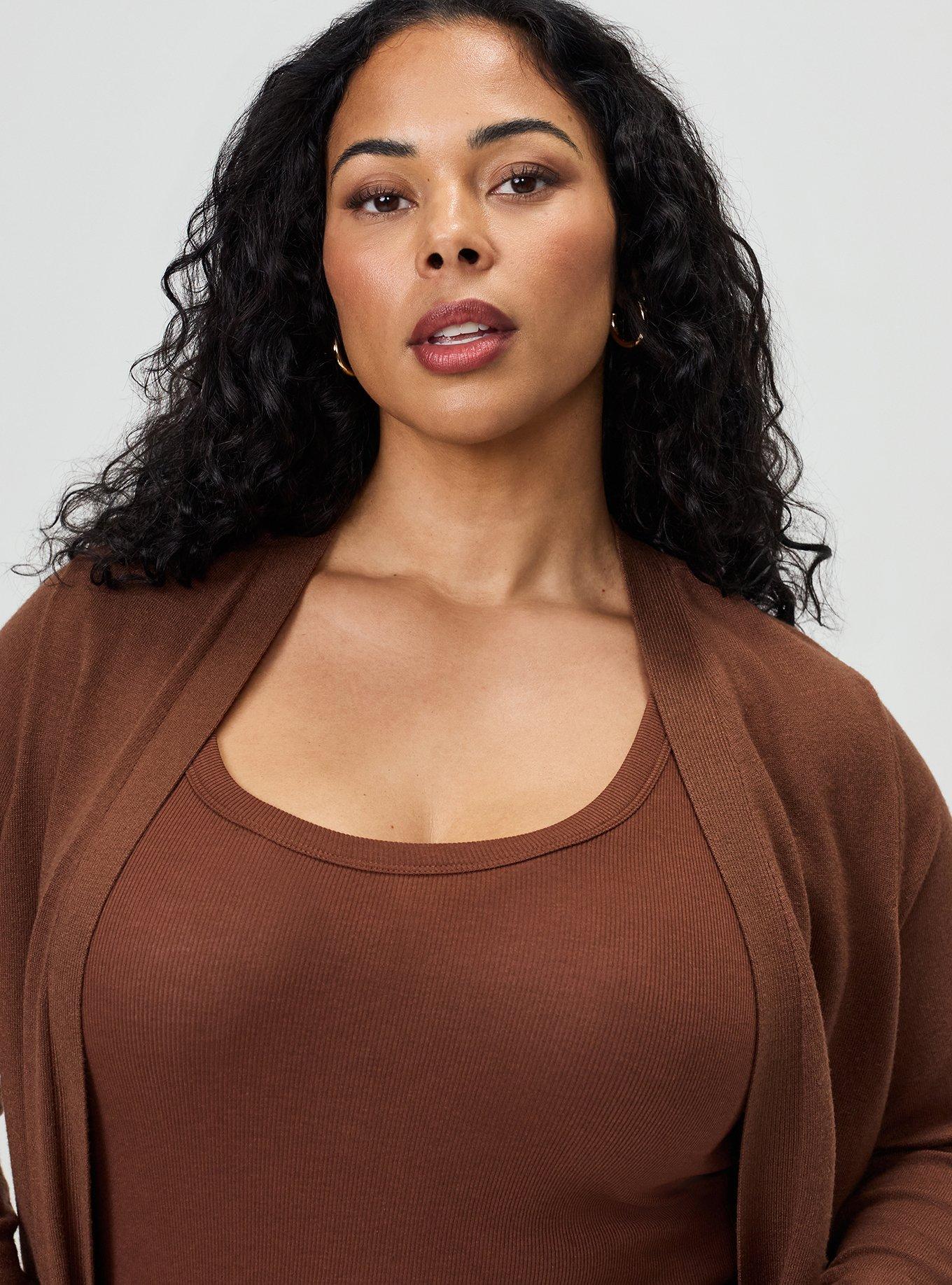 Everyday Soft Open Front Duster Cardigan, CAPPUCCINO, alternate