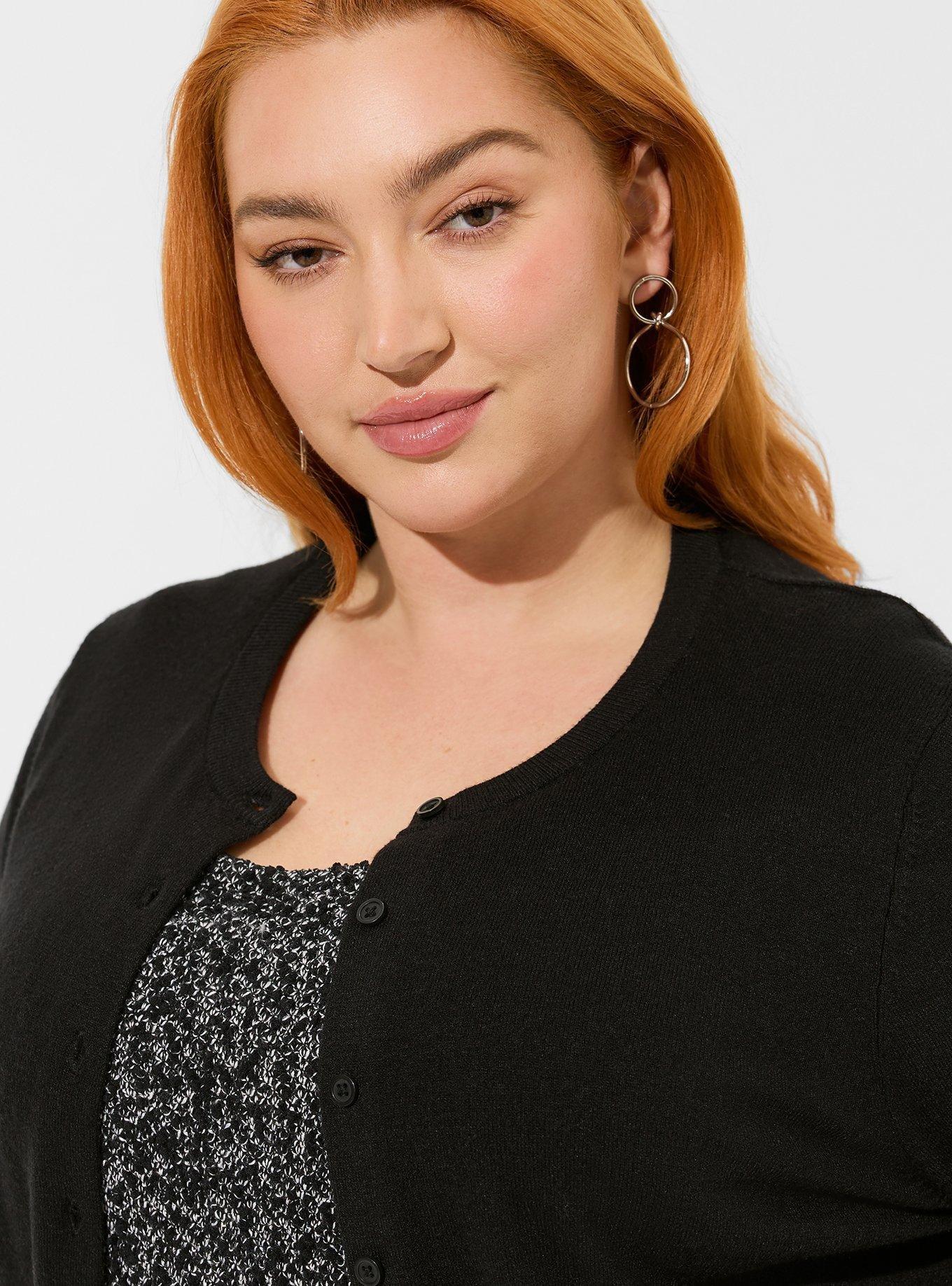 Plus Size - Everyday Soft Cardigan Crew Sweater - Torrid