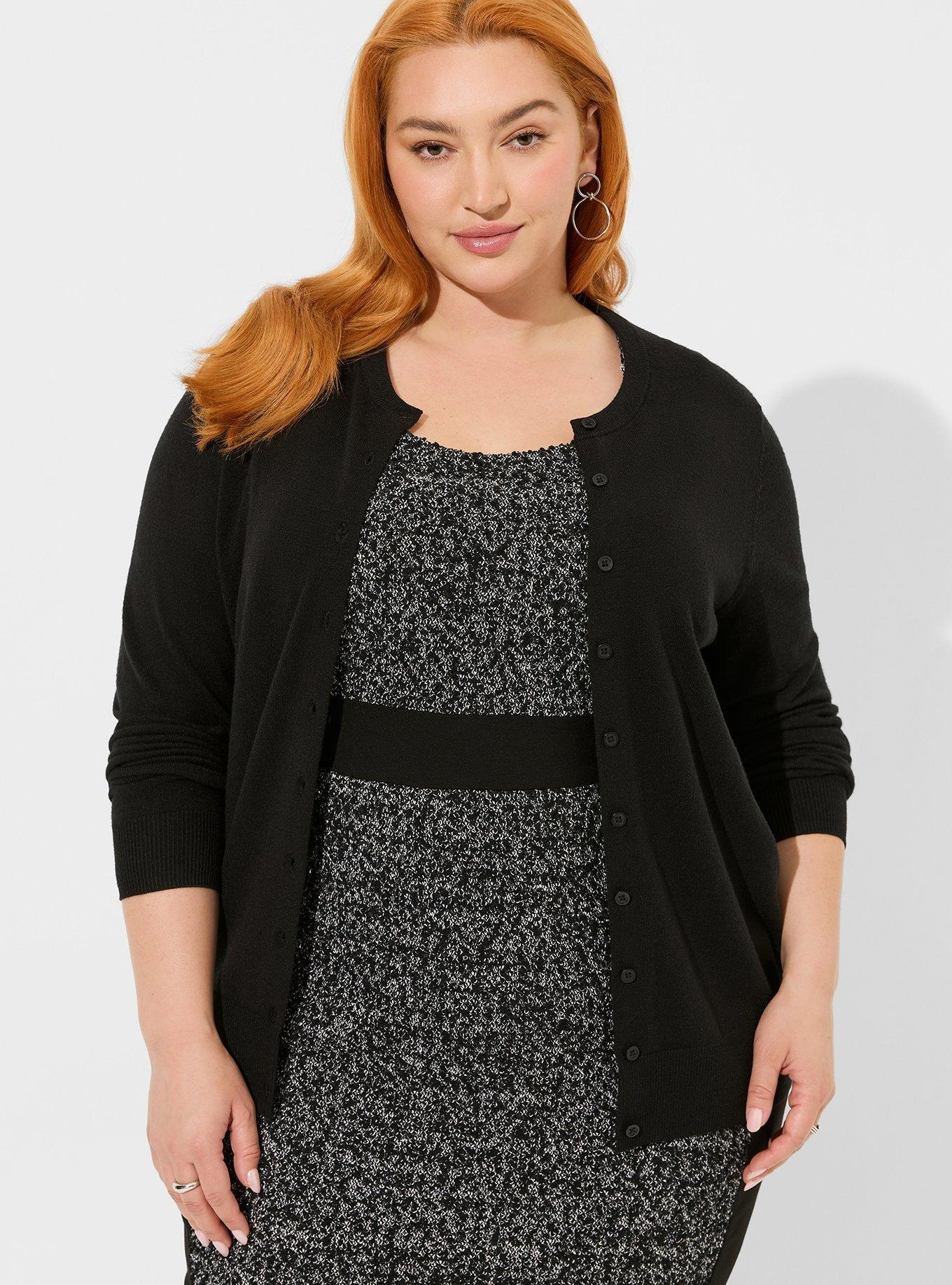 Plus Size - Everyday Soft Cardigan Crew Sweater - Torrid