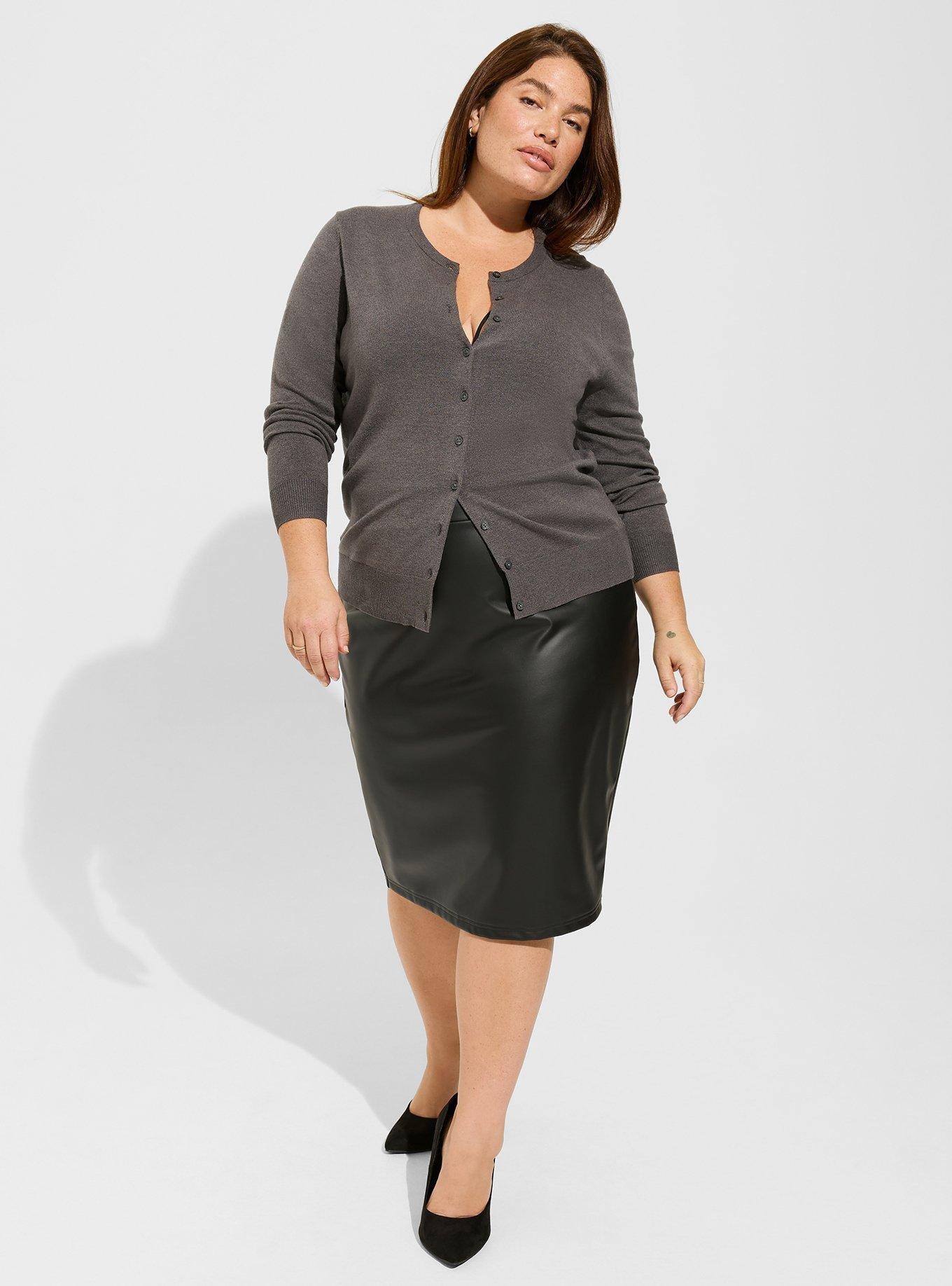 Plus Size - Everyday Soft Cardigan Crew Sweater - Torrid