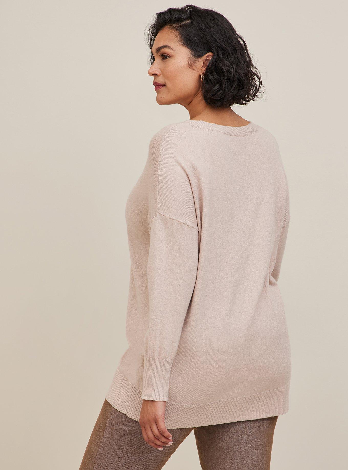 Everyday Soft Pullover Tunic Crew Sweater