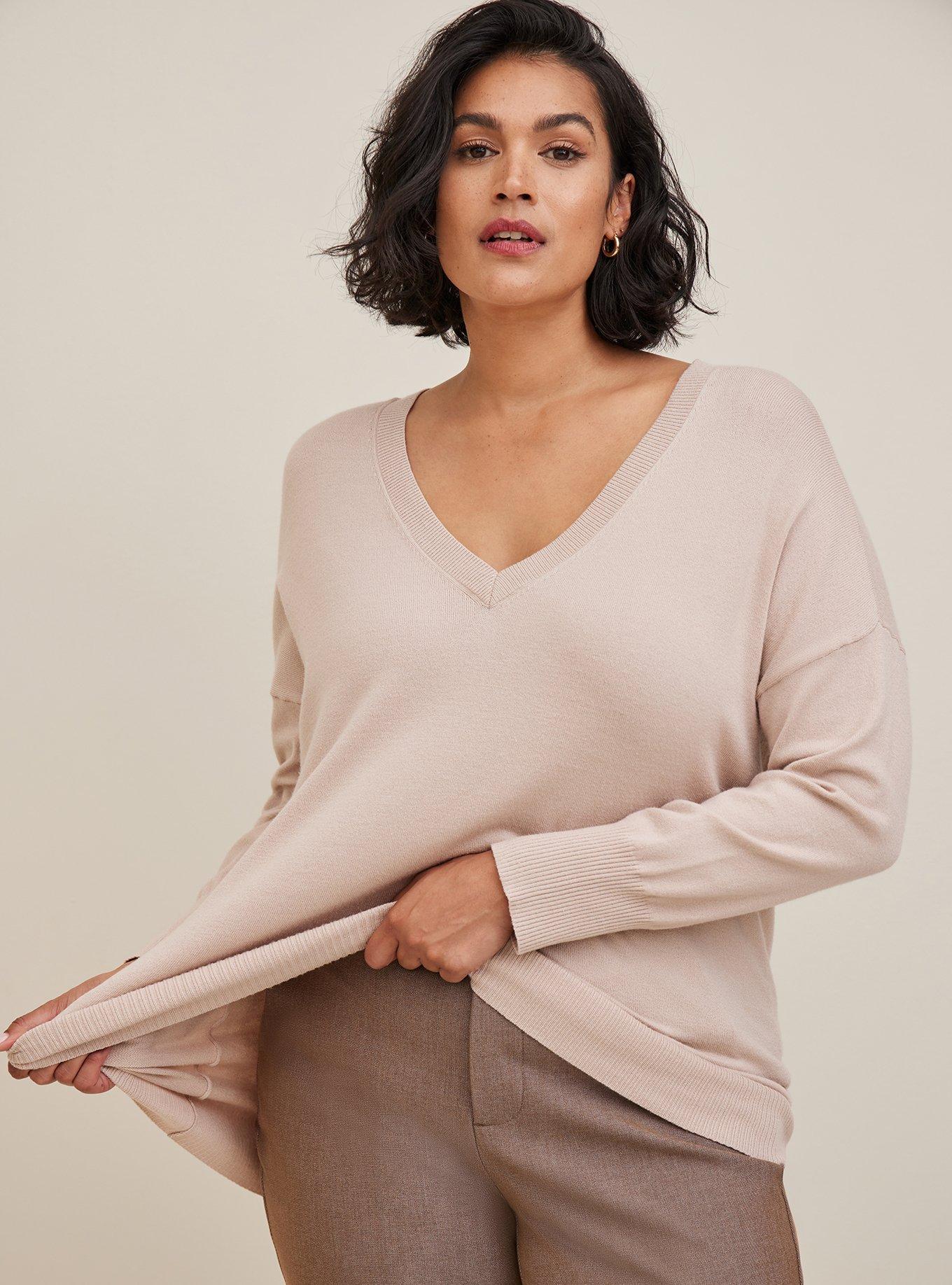 Everyday Soft Pullover Tunic Crew Sweater