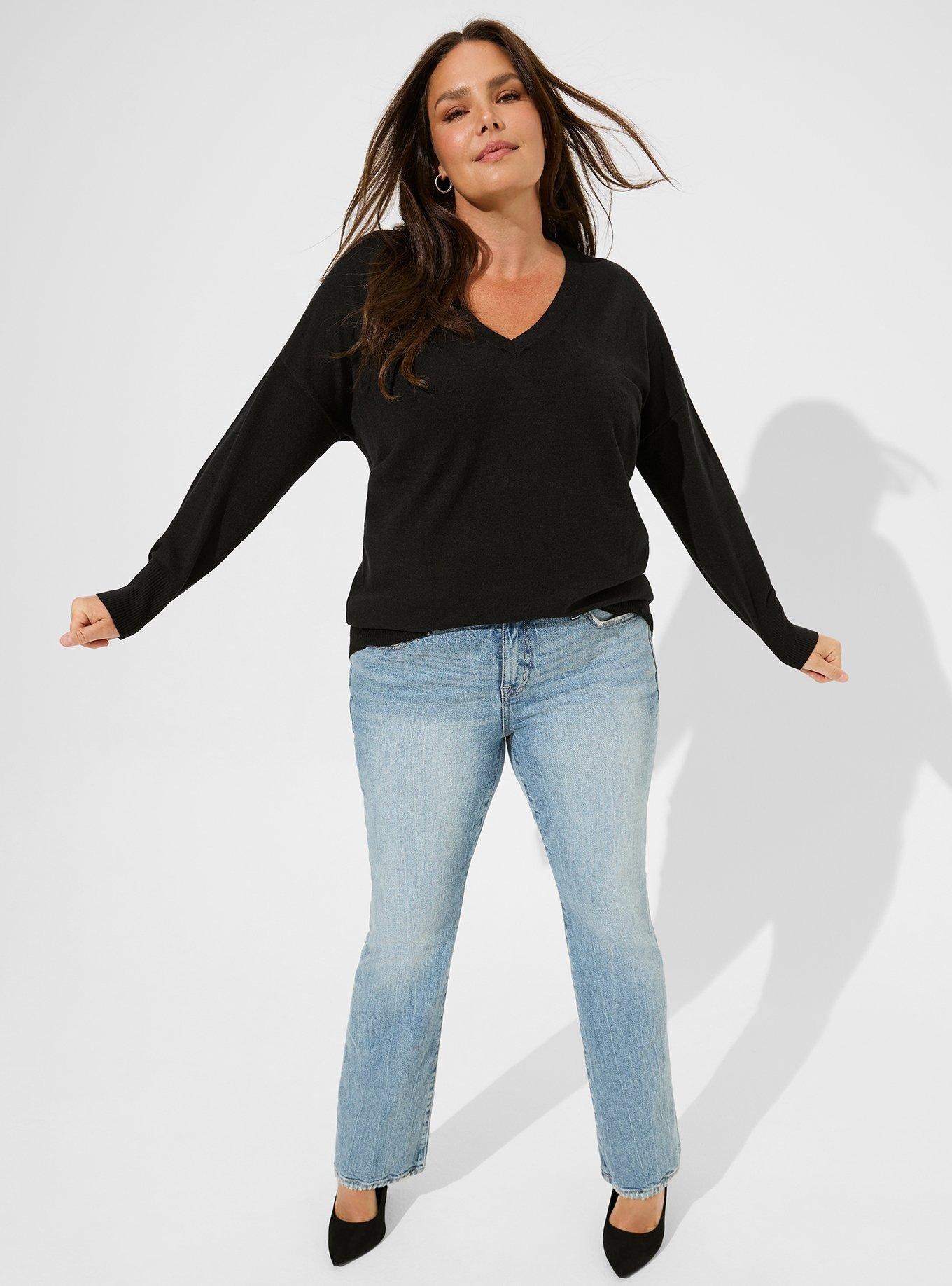 Everyday Soft Pullover Tunic Crew Sweater